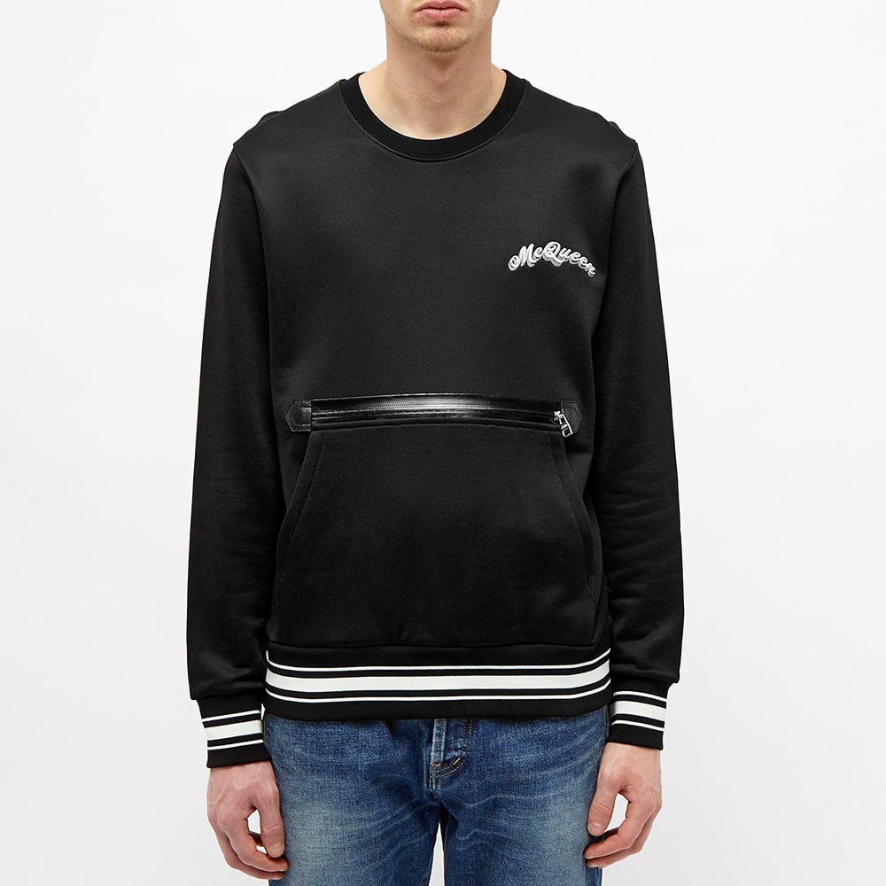 Alexander McQueen Pocket Front Logo Crew Sweat - 4