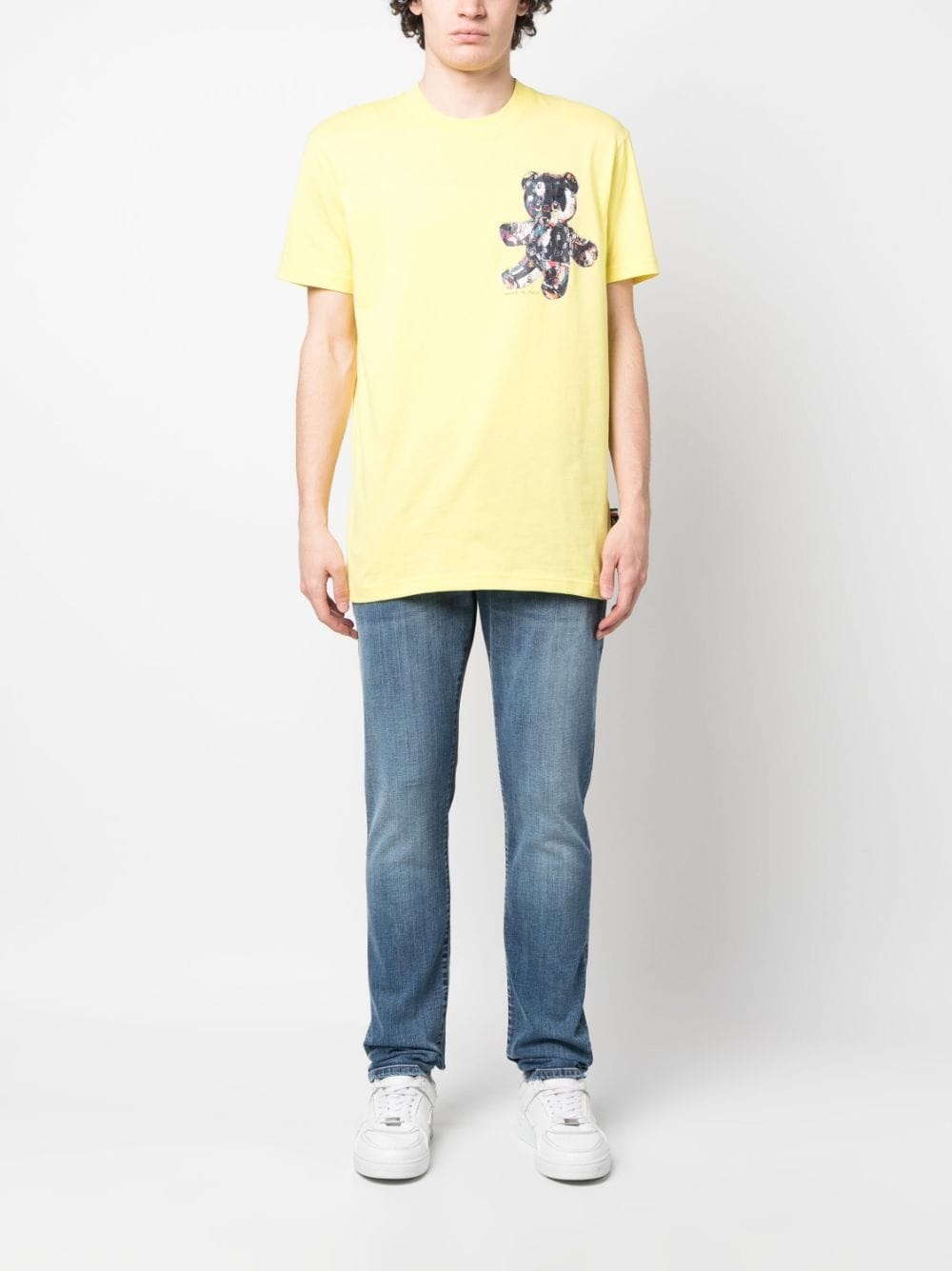 logo-patch straight-leg jeans - 2