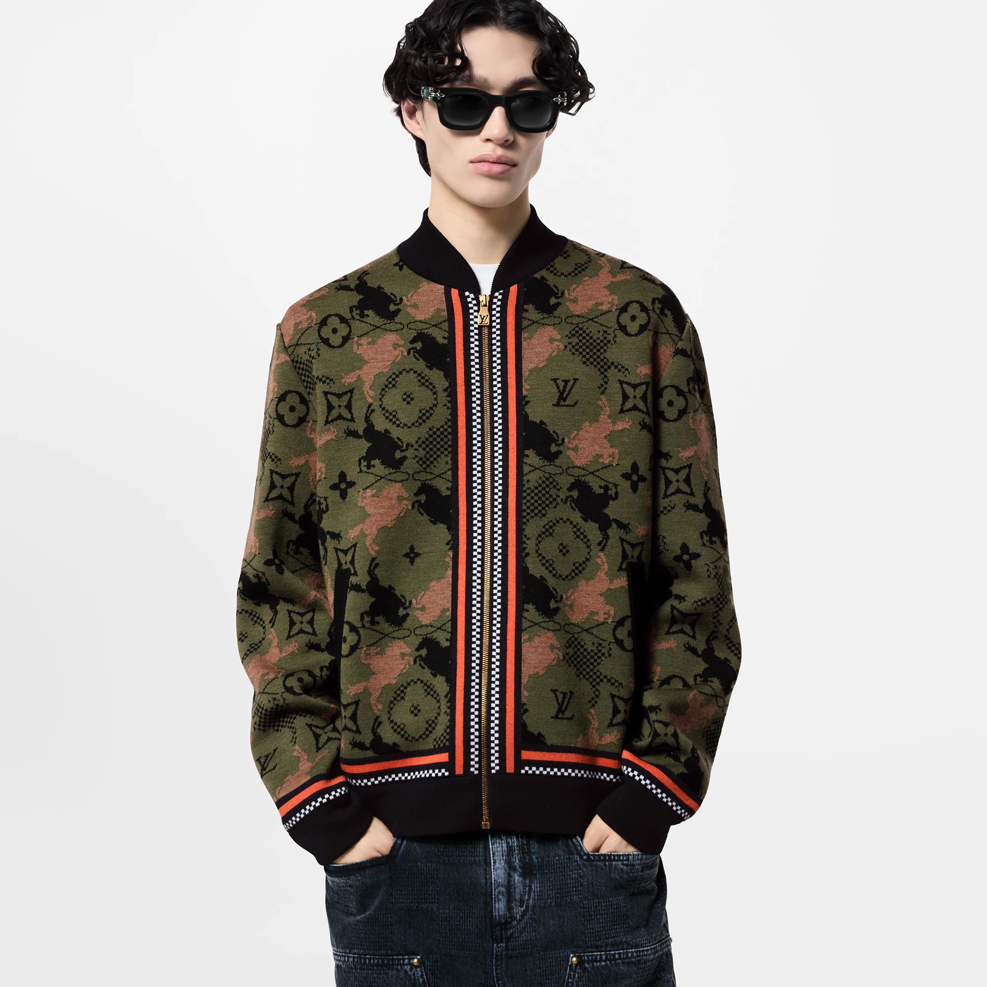 Jacquard Wool Bomber Blouson - 2