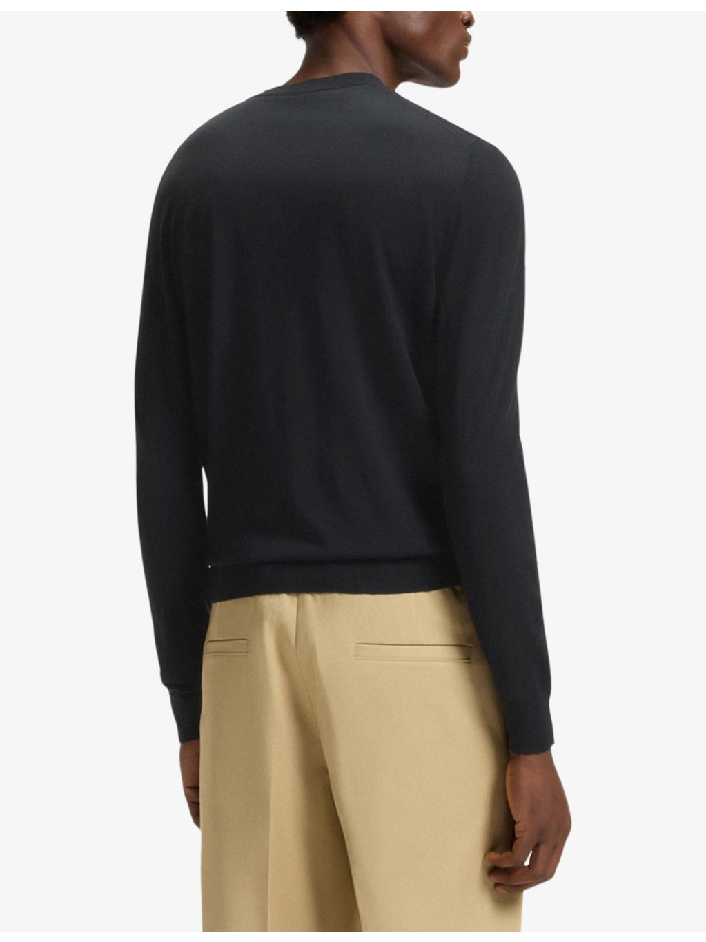 Beckham X BOSS Crewneck Regular-Fit Wool Jumper - 4