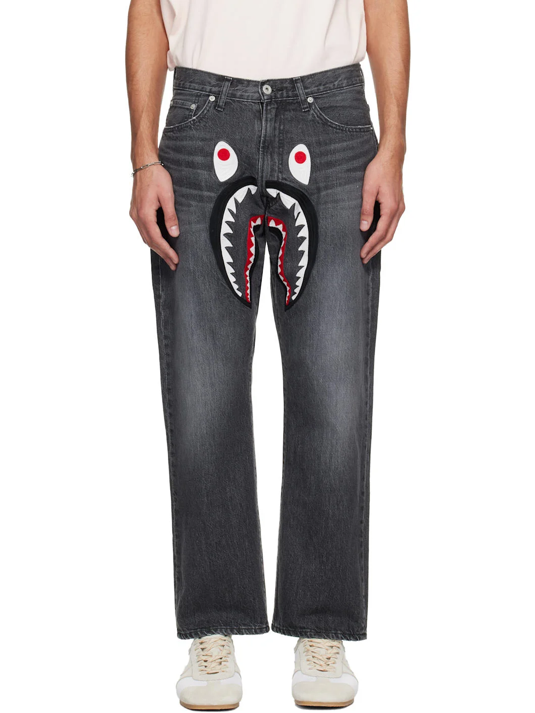Black Shark Loose Fit 13 oz Jeans - 1