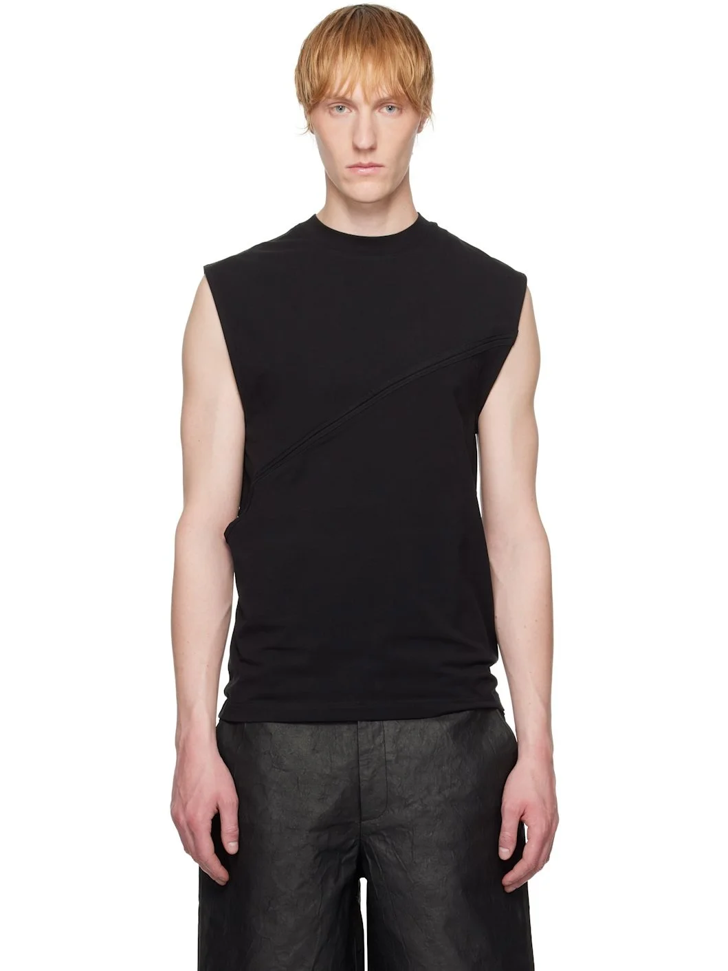 Black Pleistos Tank Top - 1
