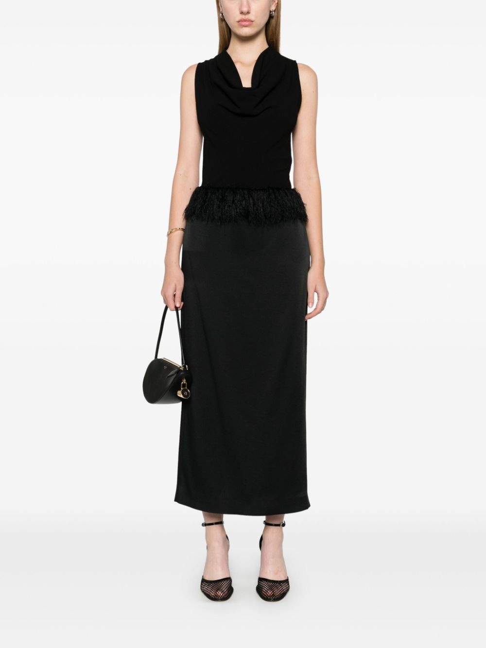 fringed maxi skirt - 2
