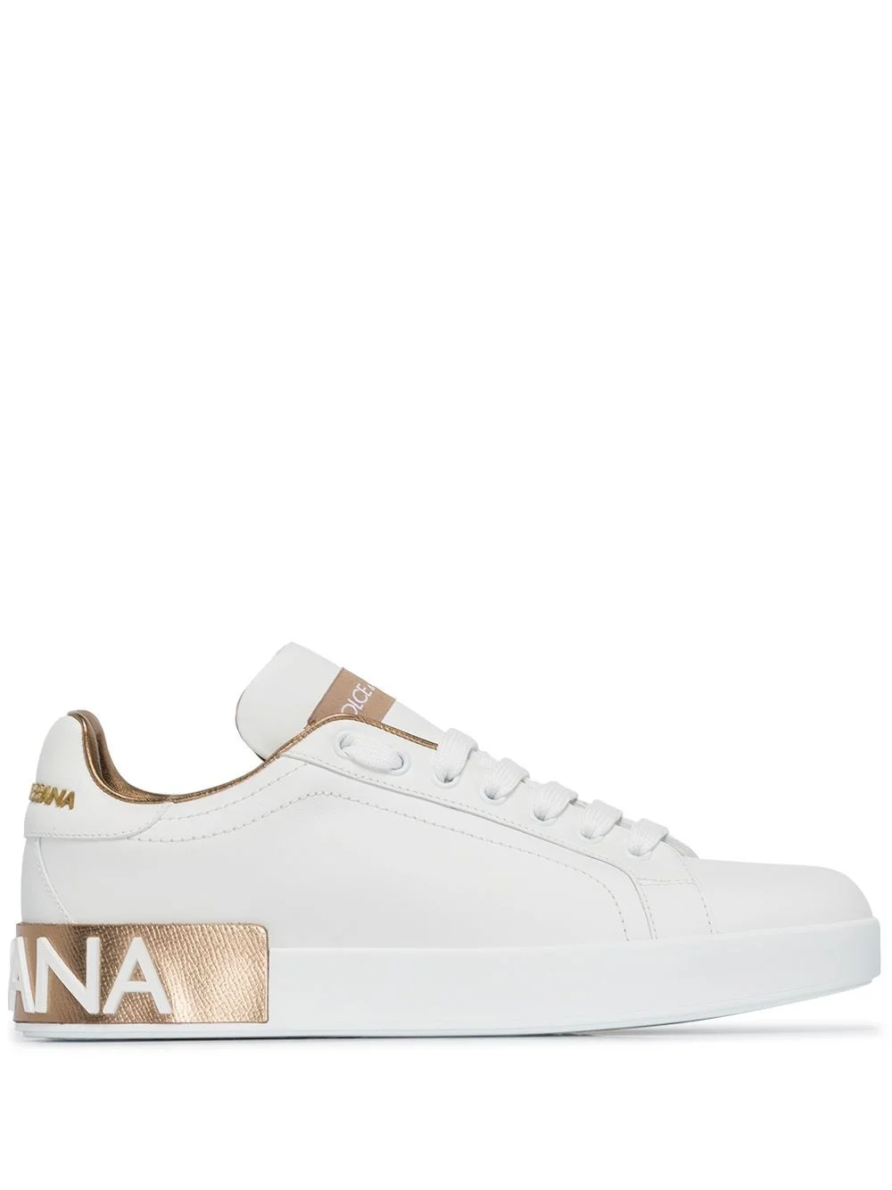 Dolce & Gabbana Women Portofino Leather Sneakers - 1