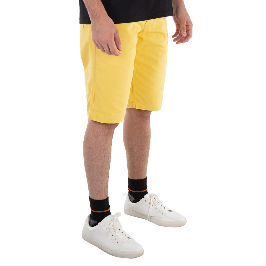 Raf Simons Men's Yellow Denim Skate Shorts - 3