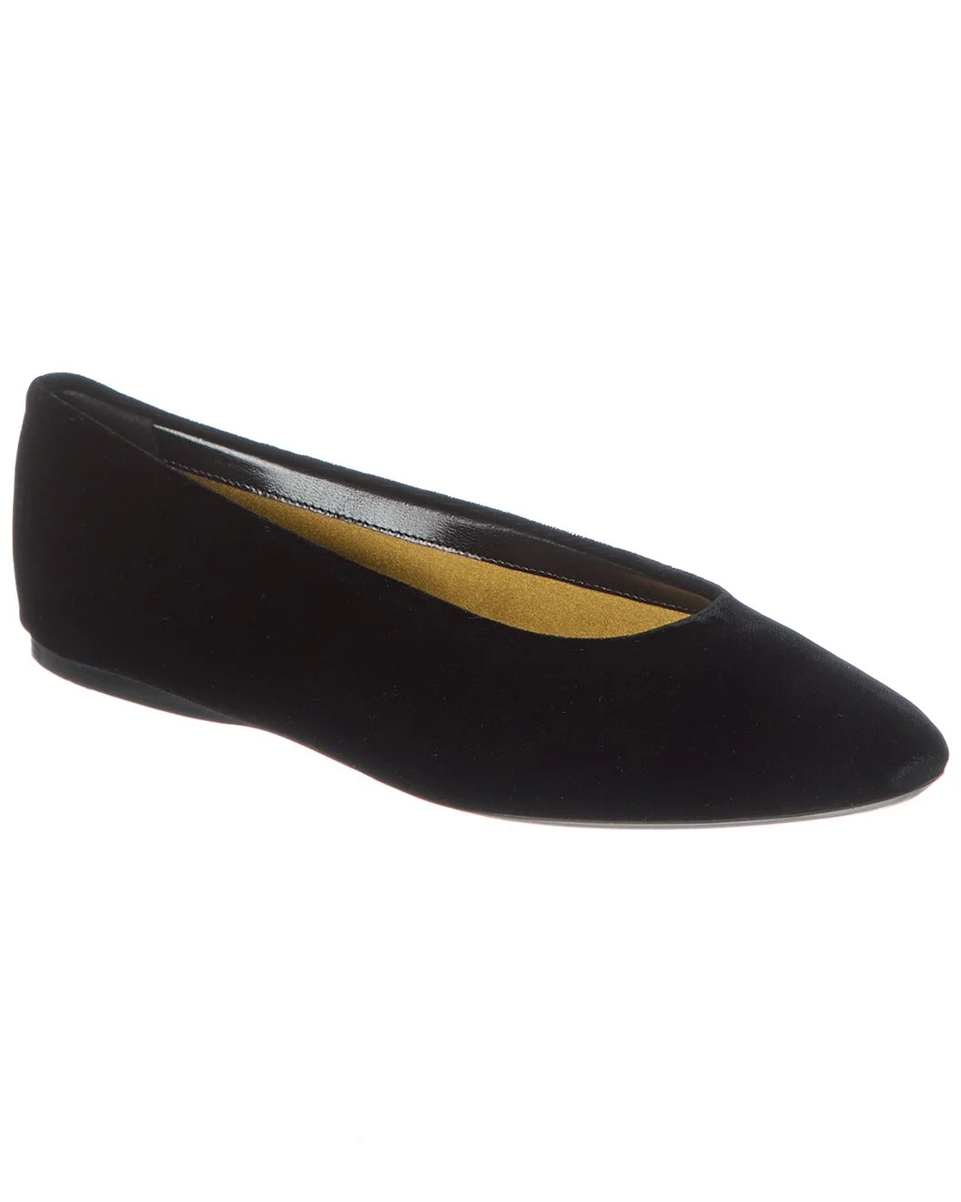 Saint Laurent Gio Velvet Ballet Flat - 1