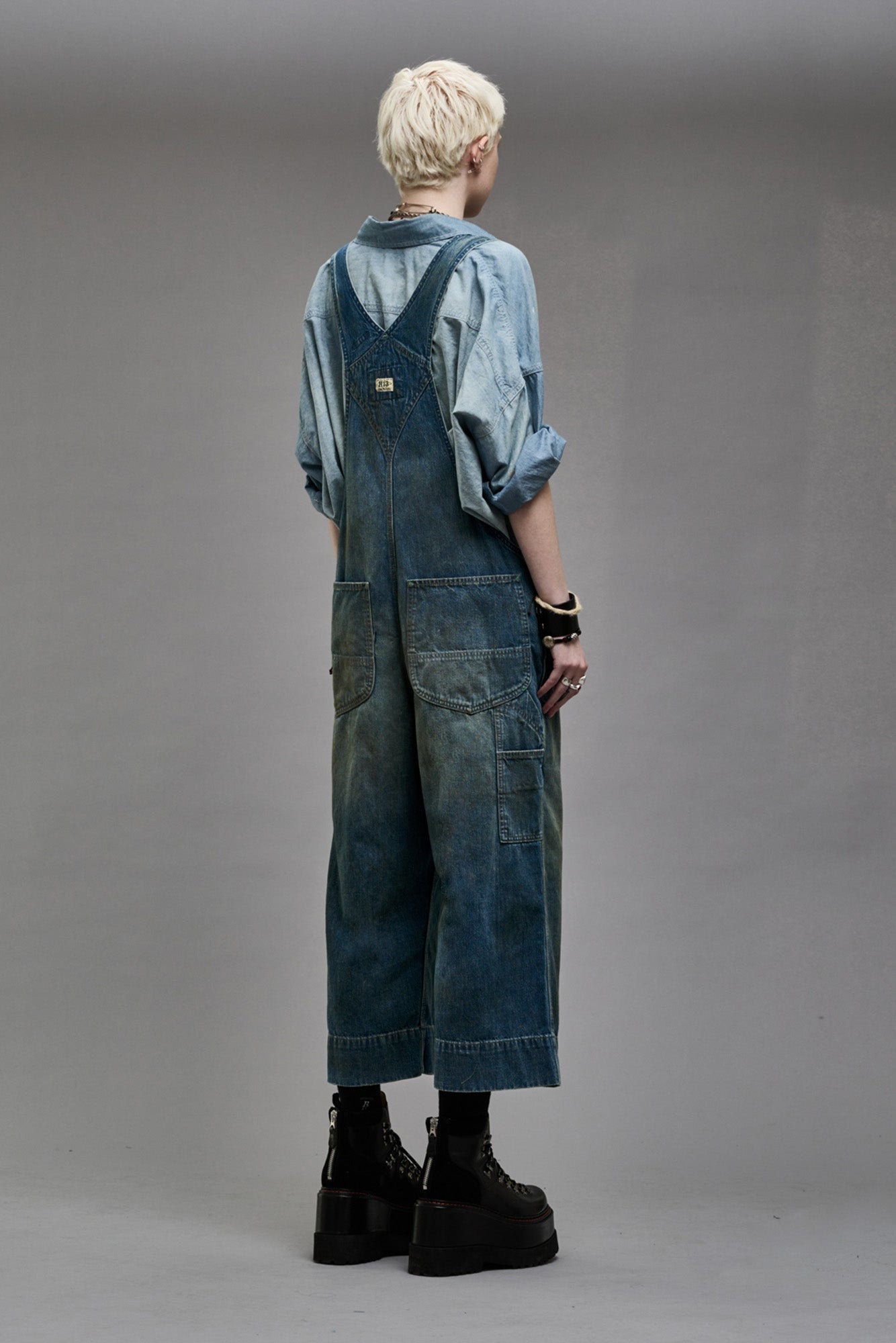 SLOUCH BIB OVERALL - WILTON INDIGO - 4