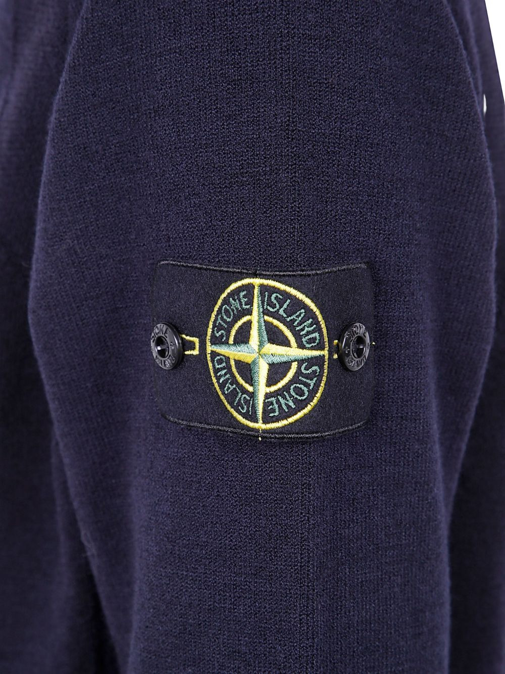 zip-front logo-patch cardigan - 3