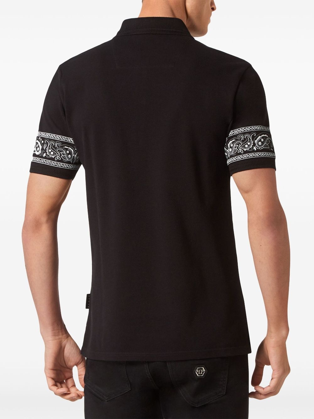 Paisley Gothic Plein polo shirt - 4