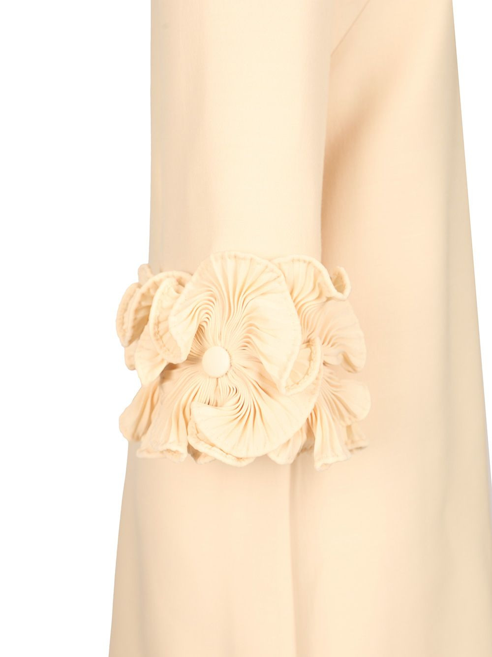 Dress | Solid | Crepe Couture Dresses Beige - 4