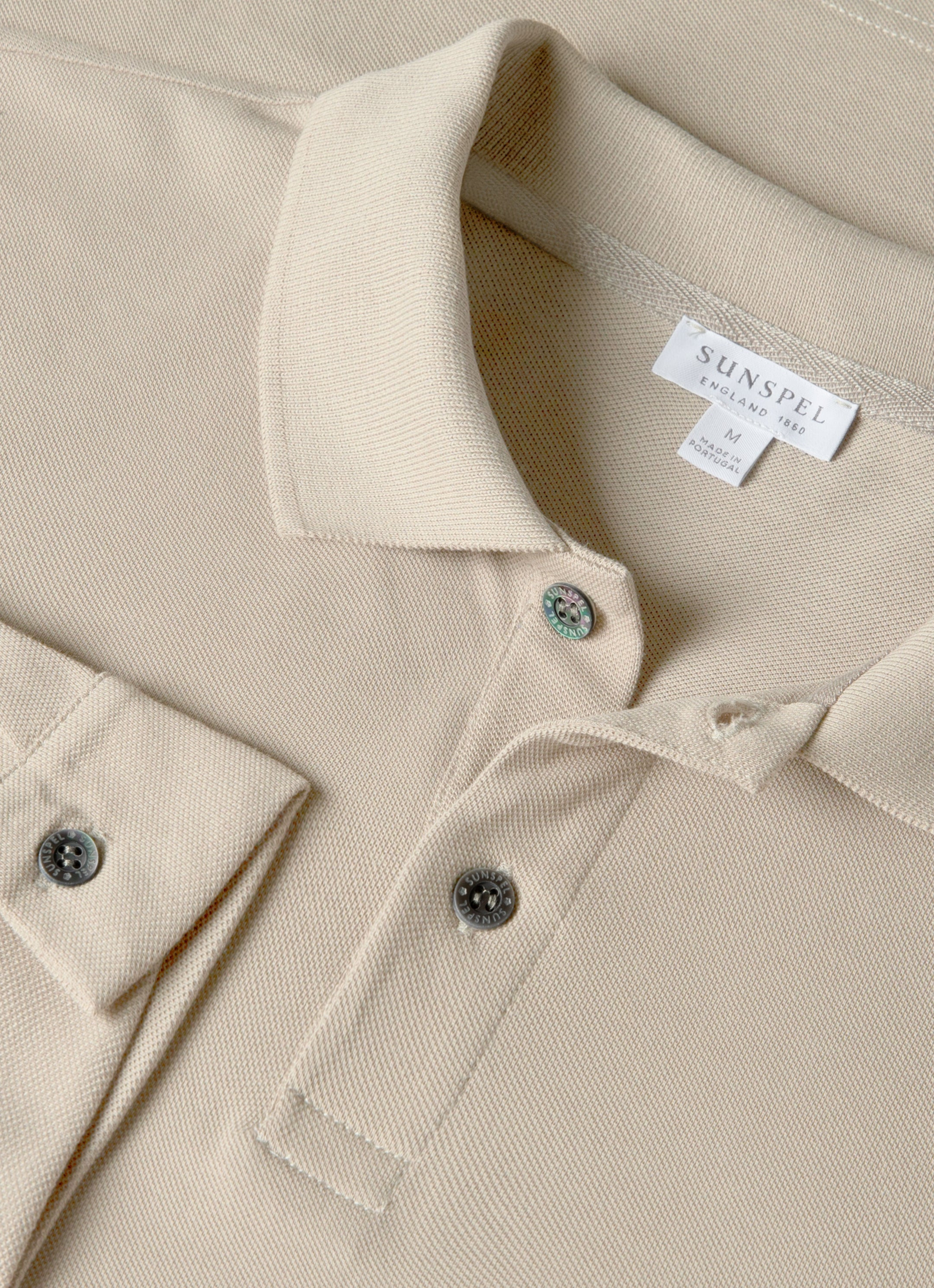 Long Sleeve Piqué Polo Shirt - 4