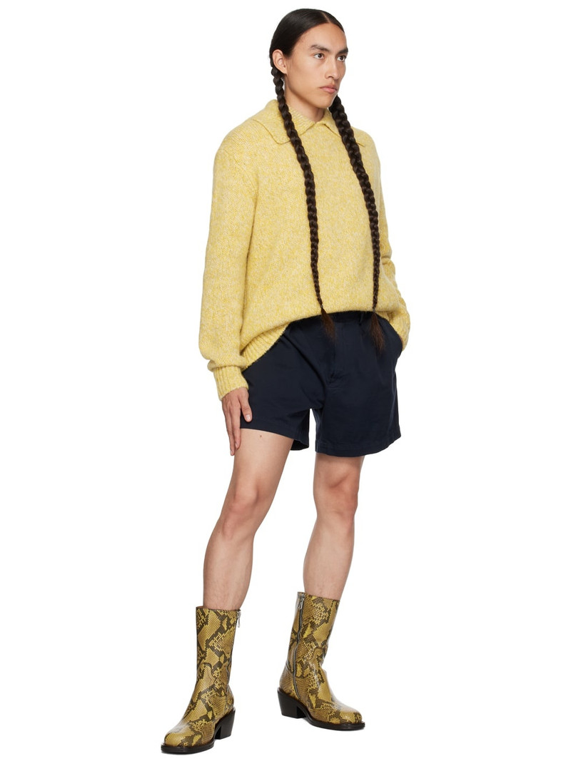 Dries Van Noten Yellow Snake Boots outlook