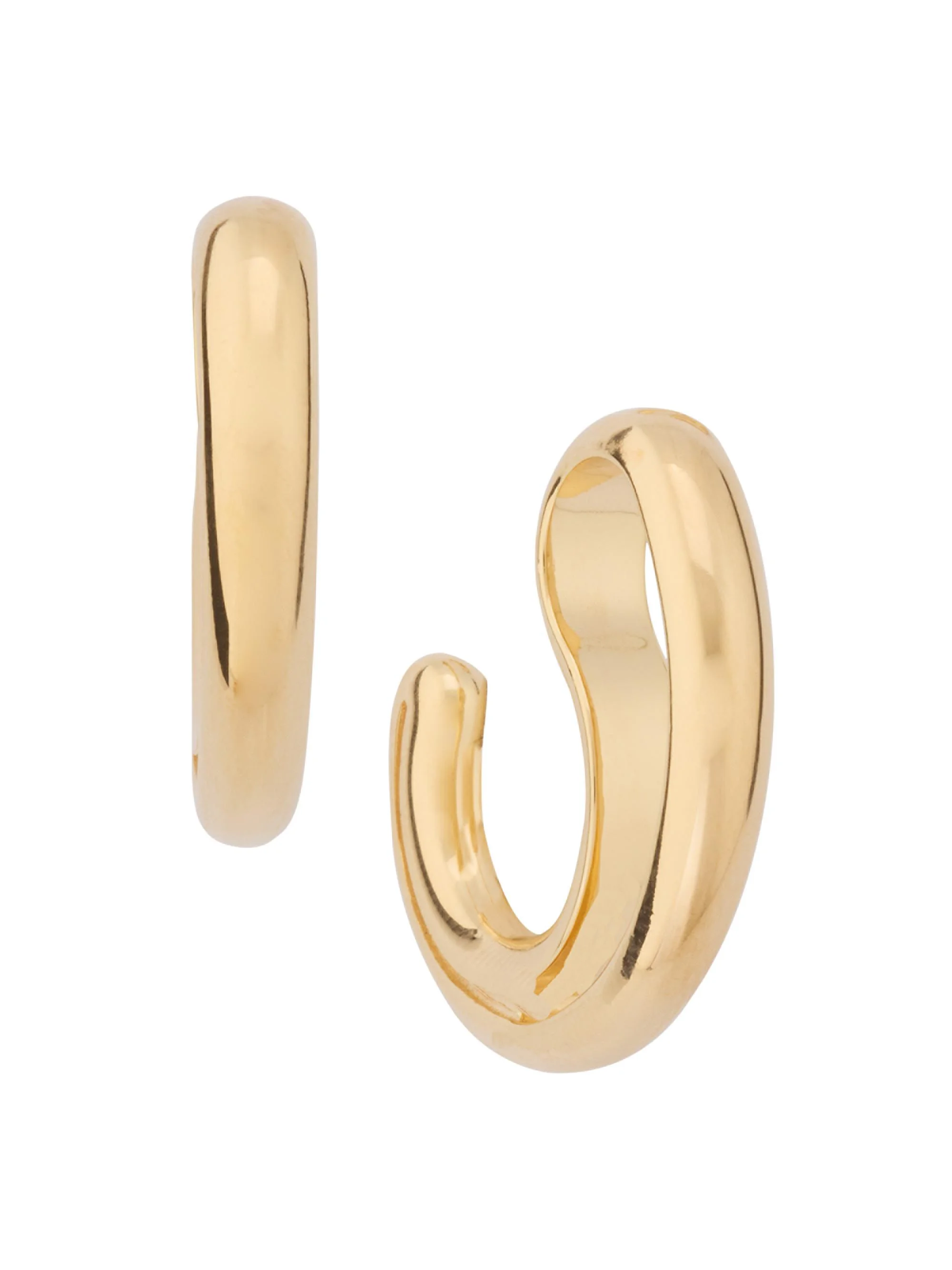 Women's Frills 18K-Gold-Plated Hoops - Gold - 1