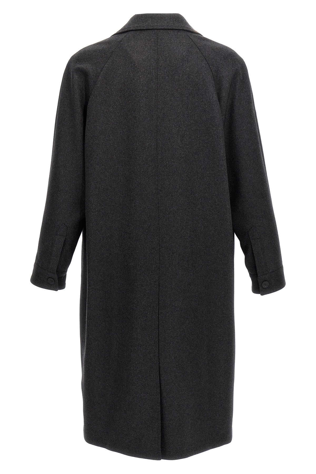 Single-breasted cashmere coat - 3