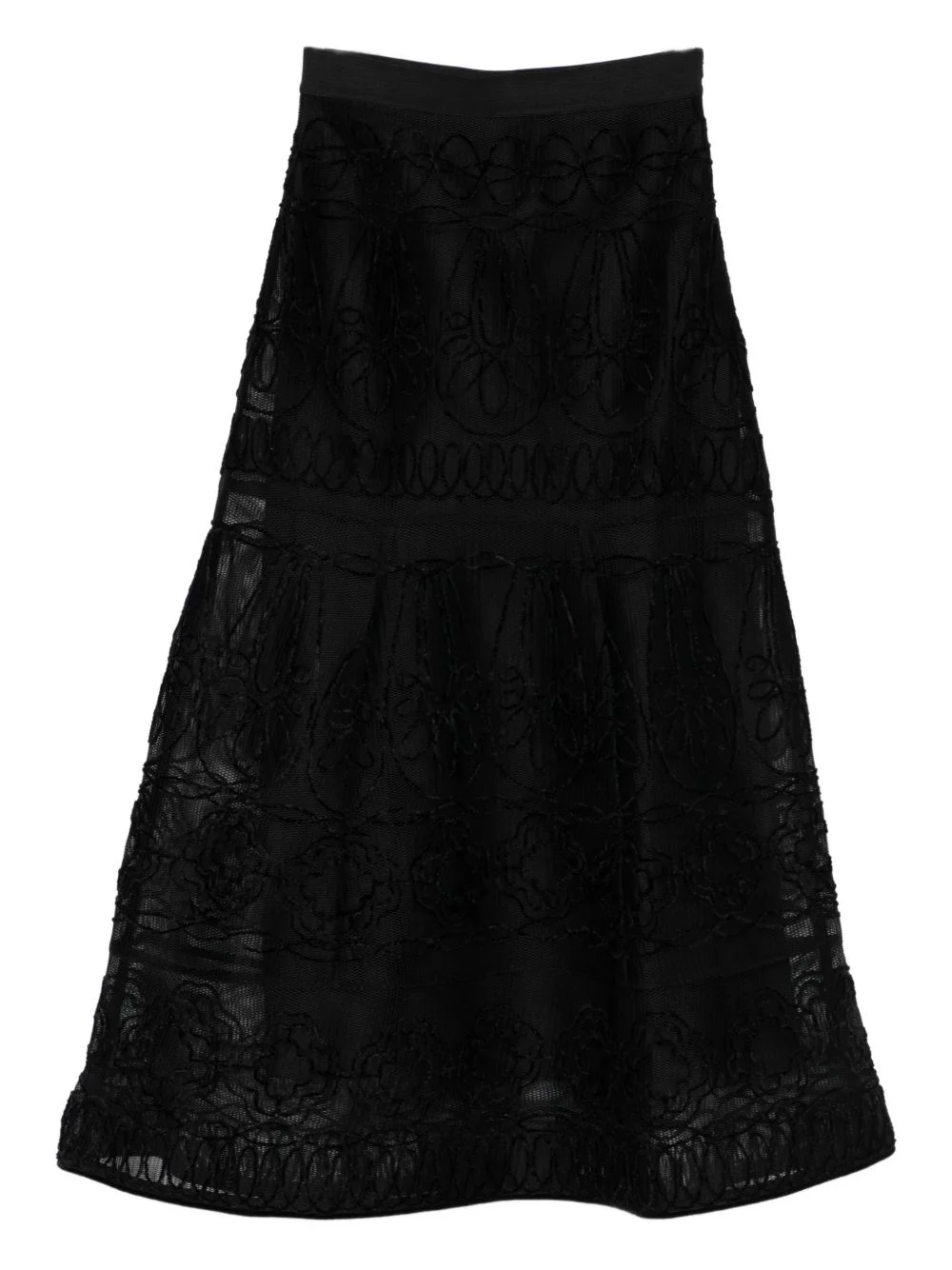 floral midi skirt - 1