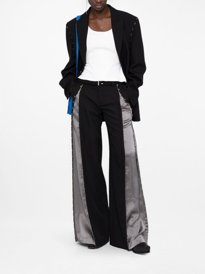 Dion Lee hook-detailed wide leg trousers outlook