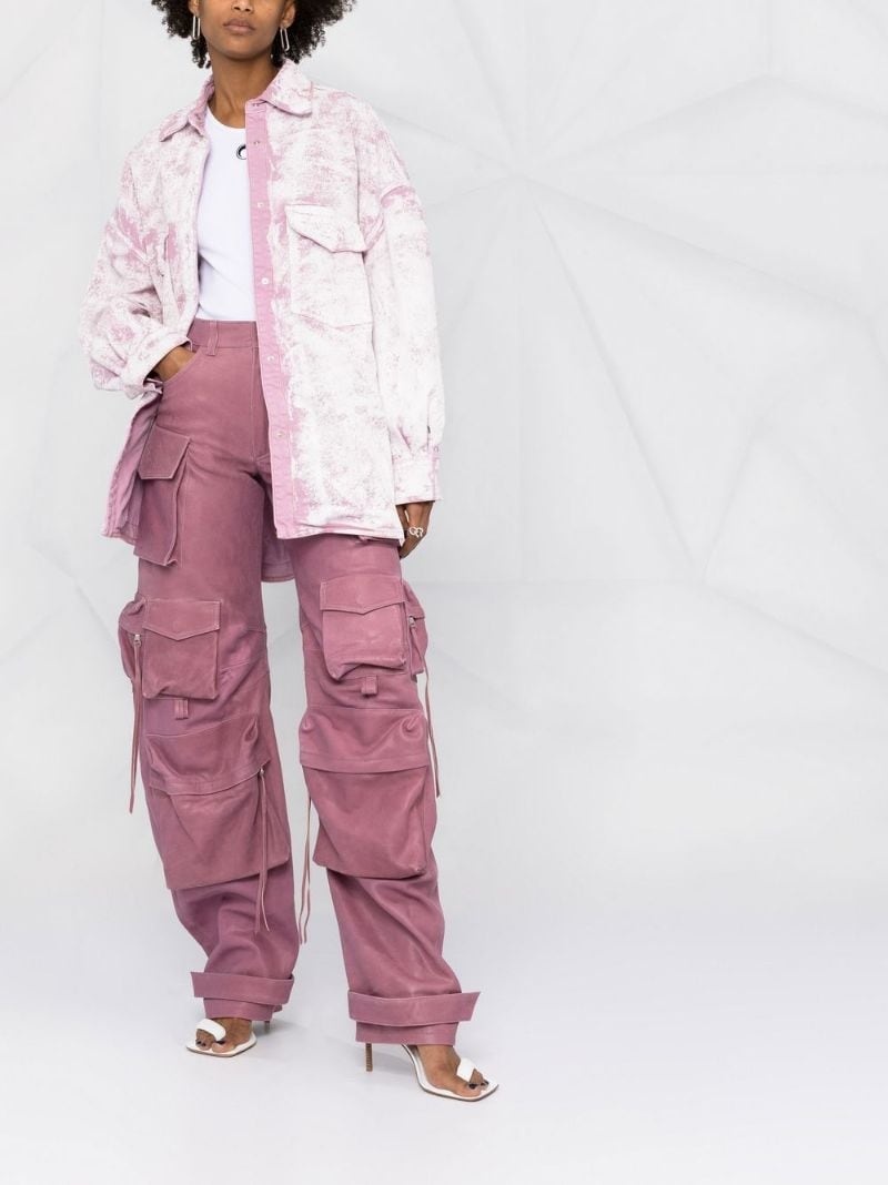 spray-effect oversize jacket - 2