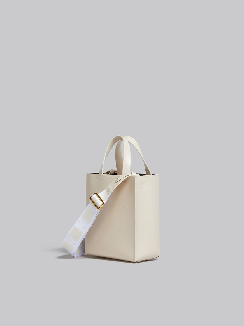 MUSEO MINI BAG IN CREAM LEATHER - 3