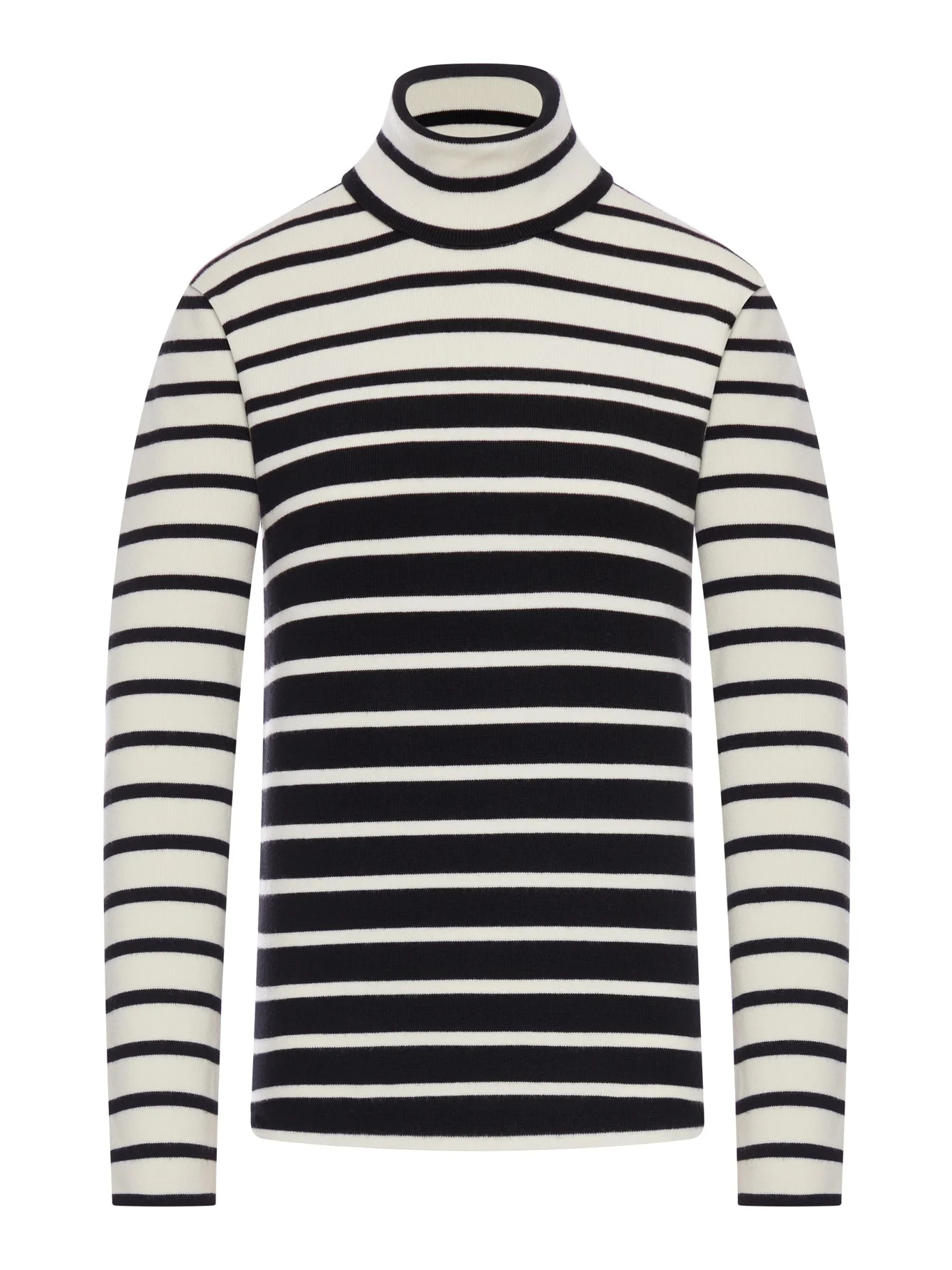 STRIPED TURTLENECK SWEATER - 1