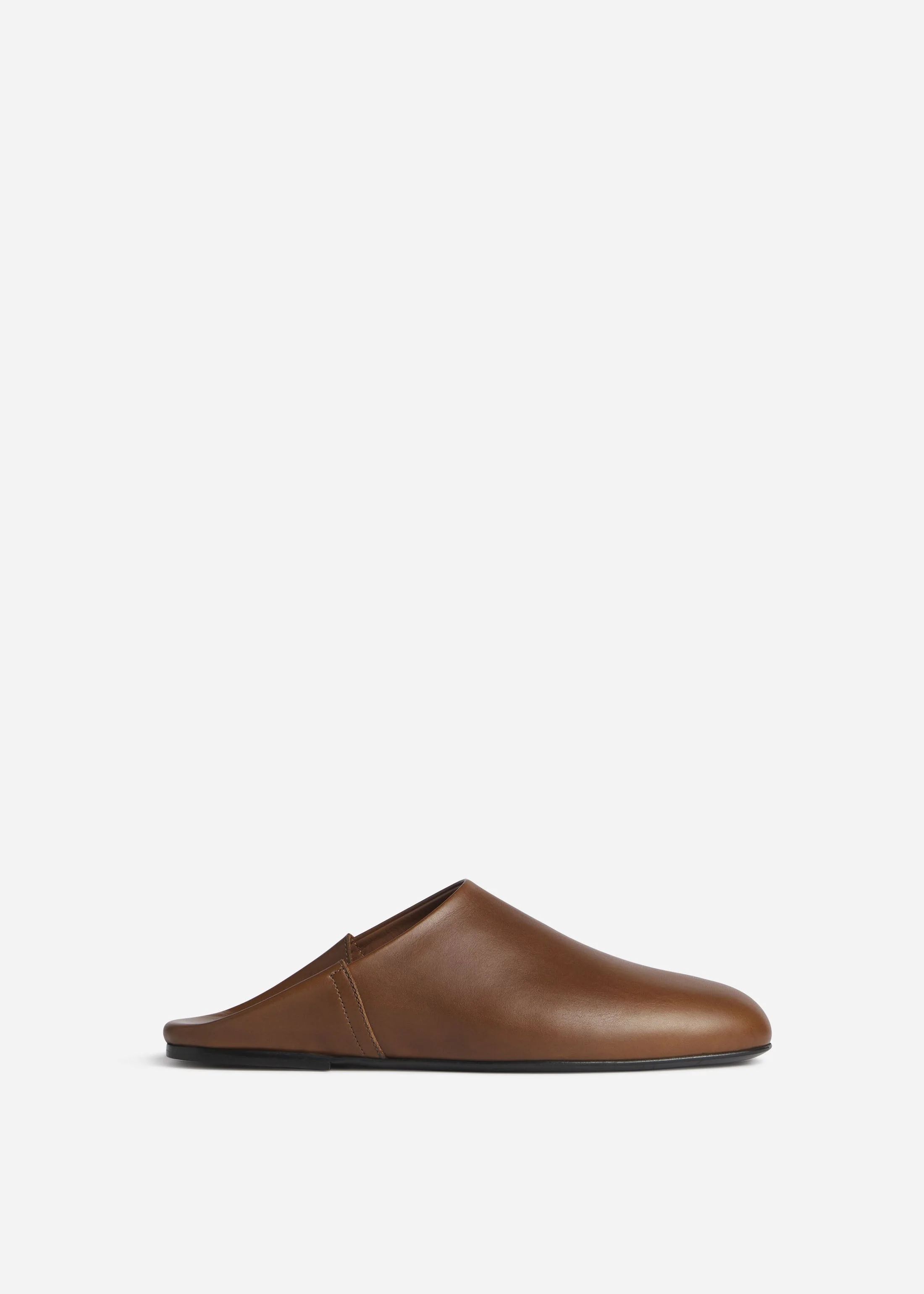 Babouche Mule in Smooth Leather - 1