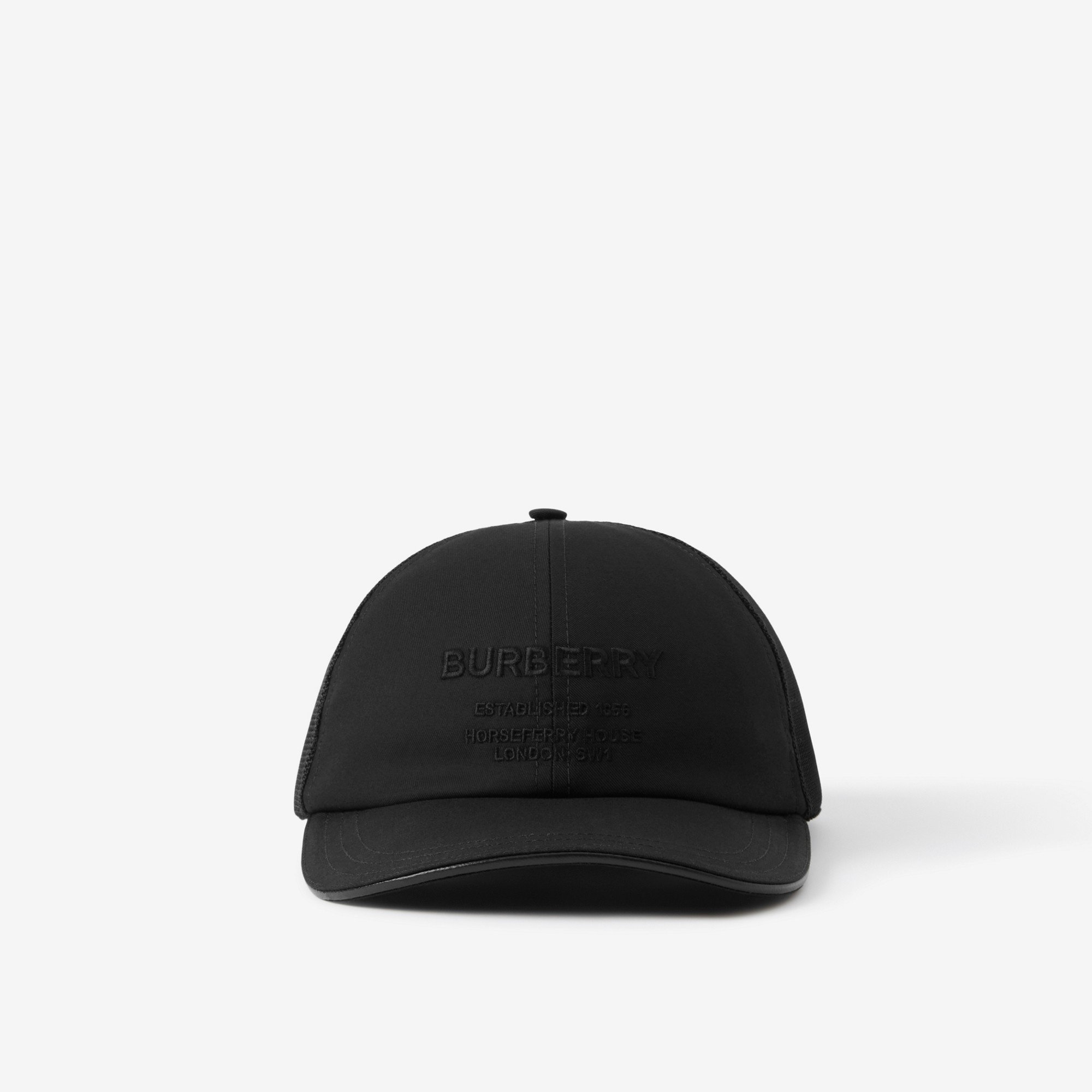 Logo-Appliquéd Cotton-Gabardine and Mesh Baseball Cap