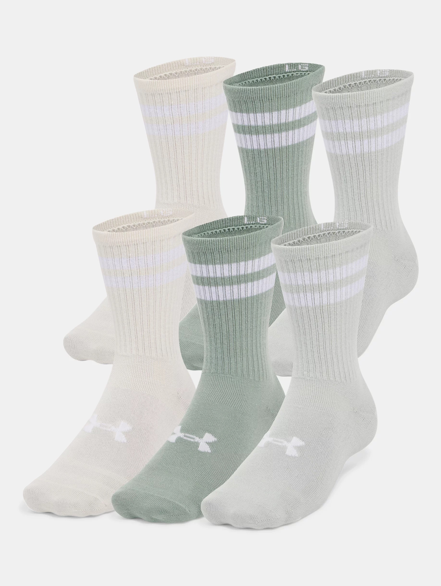 Unisex UA Essential 6-Pack Crew Socks - 3
