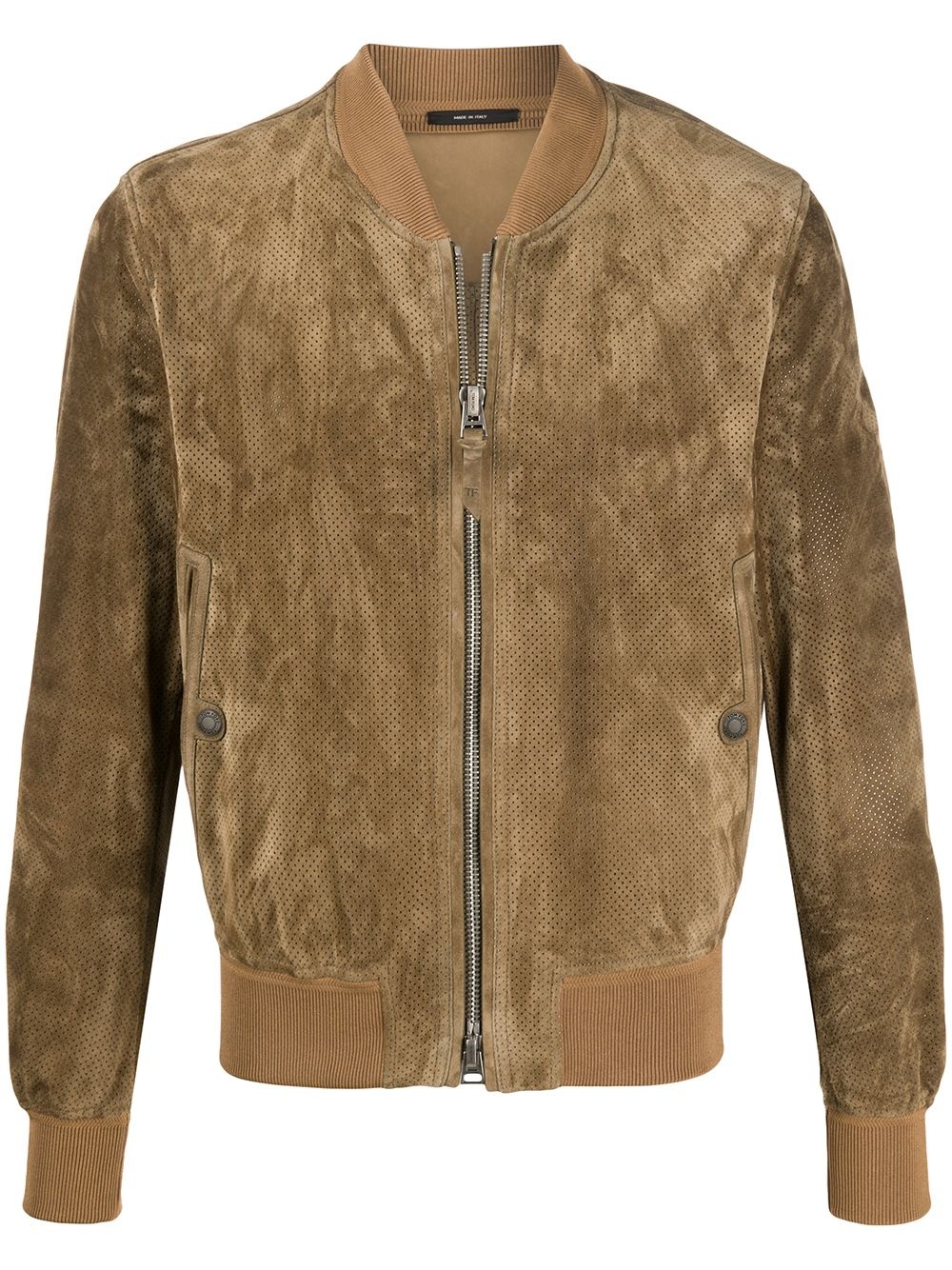 suede bomber jacket - 1