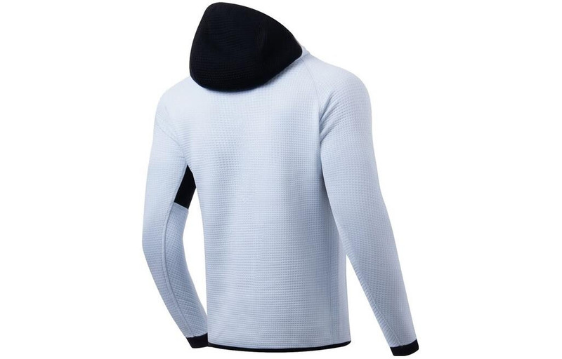 Li-Ning Li-Ning Basketball Series Hooded Long Sleeve Top 'White Black' AWDT079-2 outlook