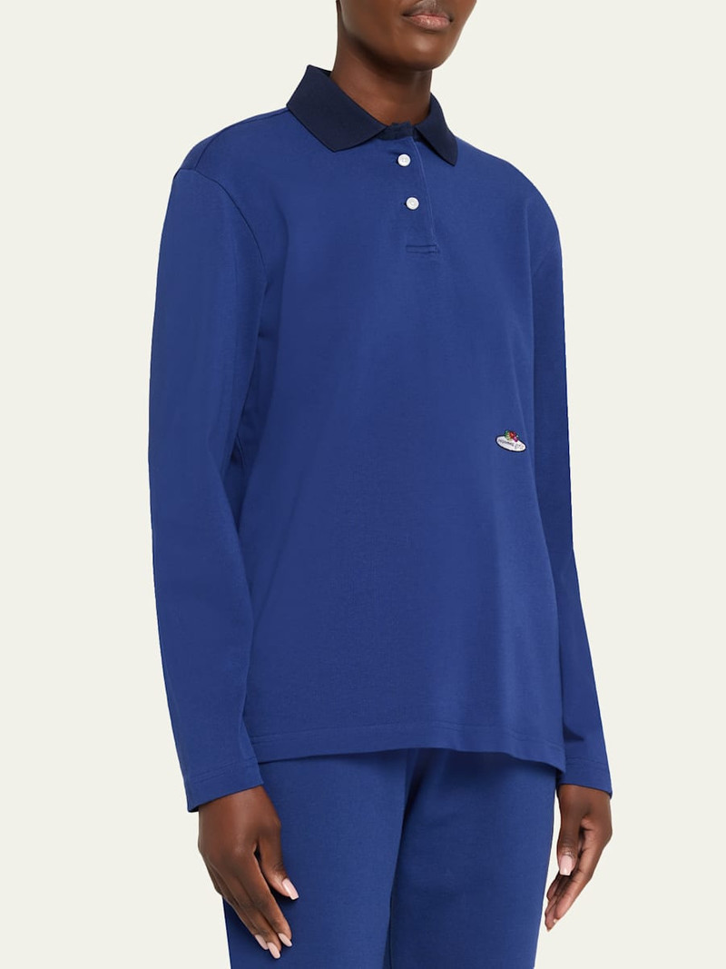 x Fruit Of The Loom Long-Sleeve Polo Shirt 4