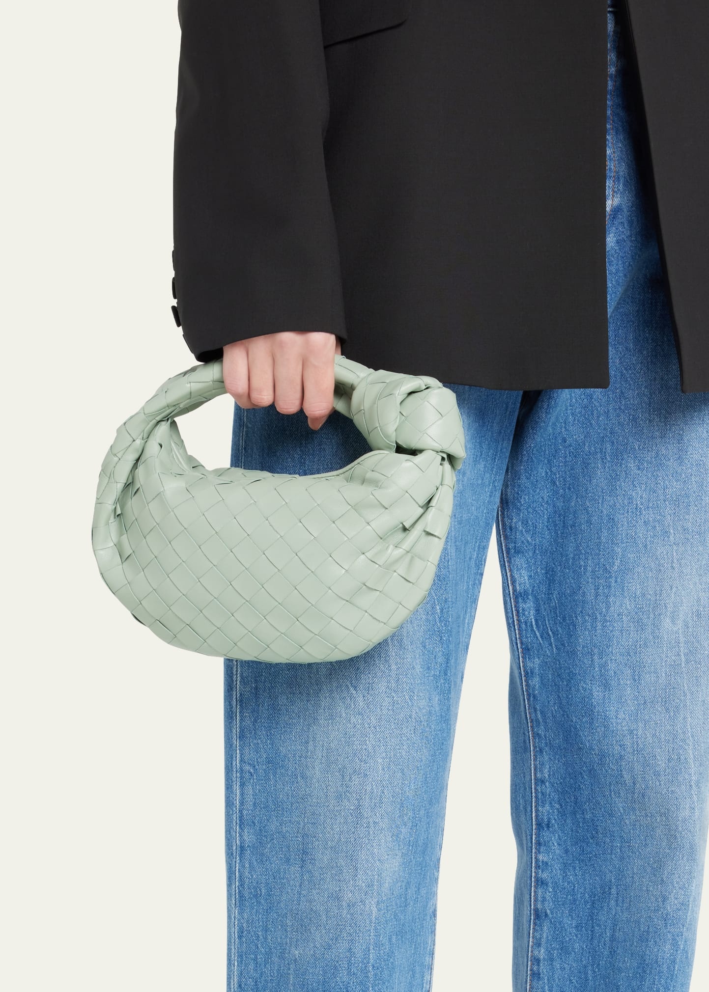 Jodie Mini Intrecciato Knot Hobo Bag - 2