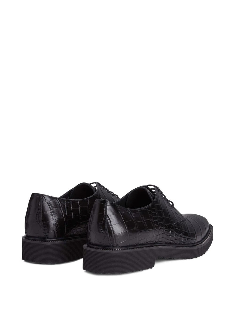 crocodile-effect leather Oxfords 3