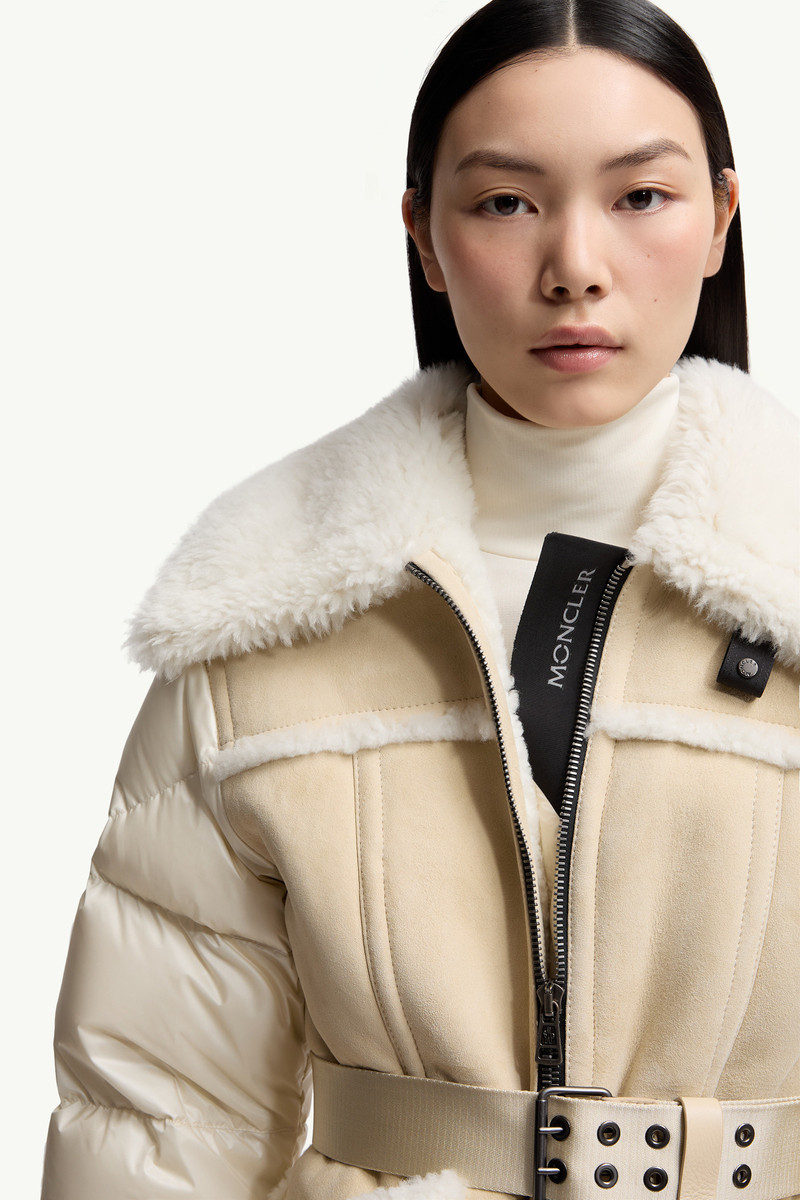 Alvernia Belted Shearling Down Jacket 7