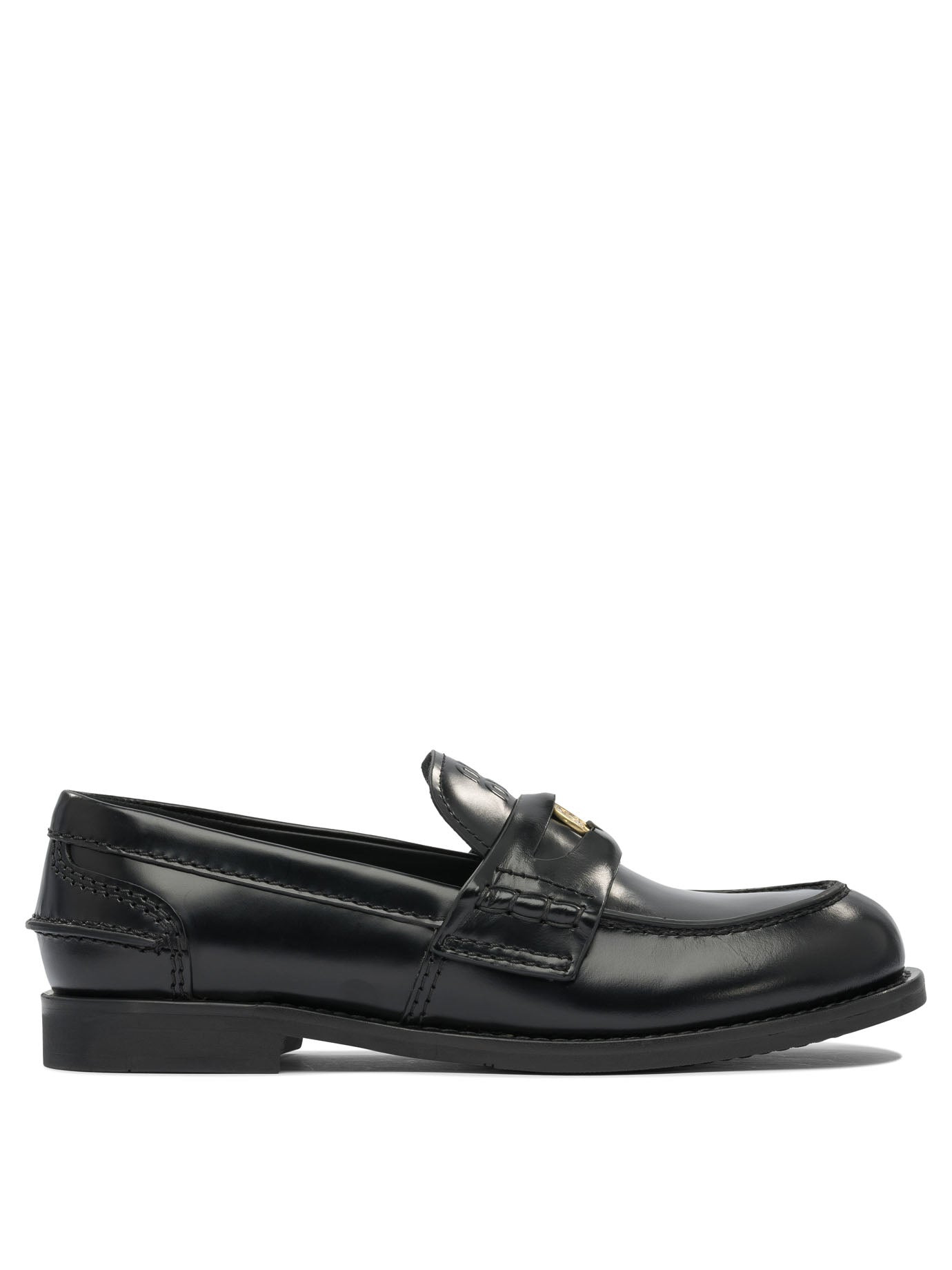 Miu Miu Leather Loafers - 1