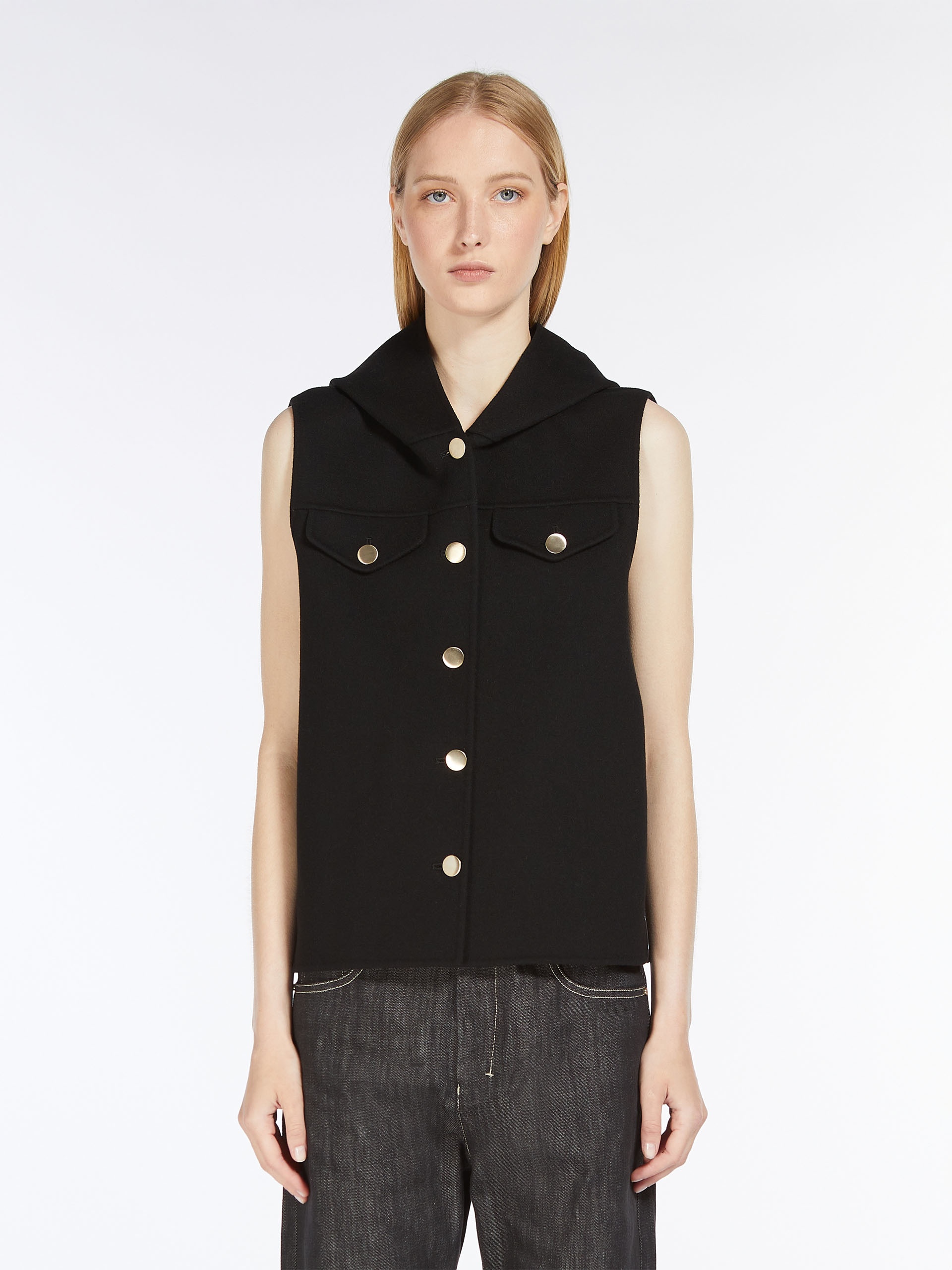 BENE Hooded wool gilet - 3