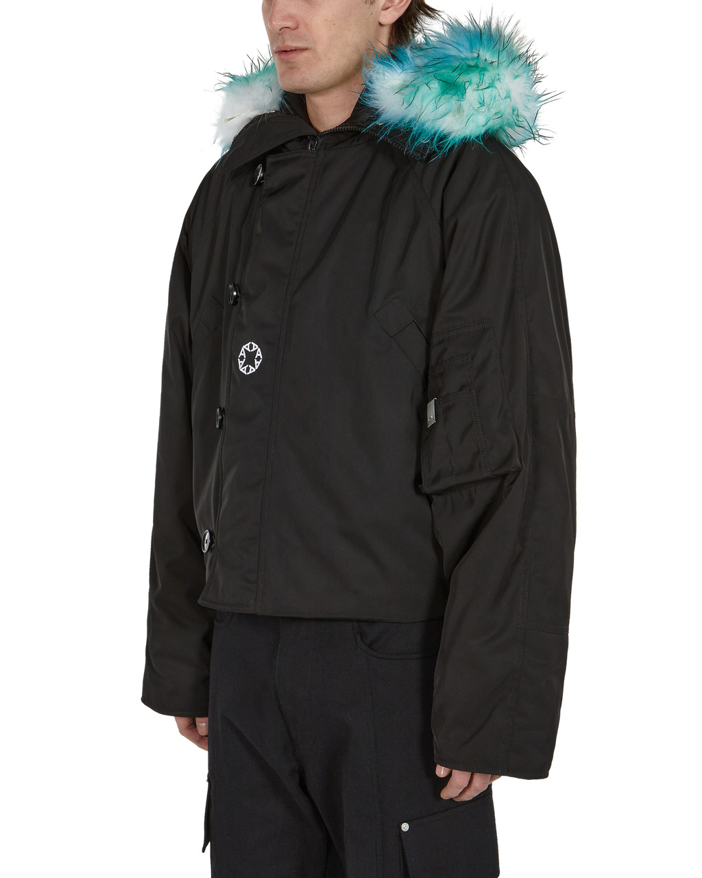 NYLON LOGO PARKA WITH PRINT - 3