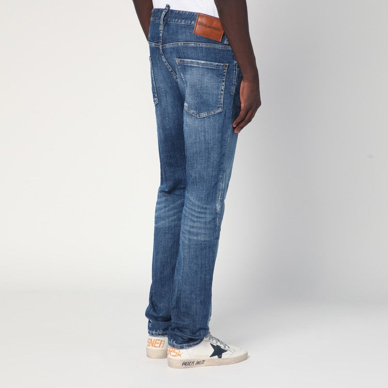 Dsquared2 Medium Perfecto Wash Cool Guy Jeans In Faded Blue Men - 2