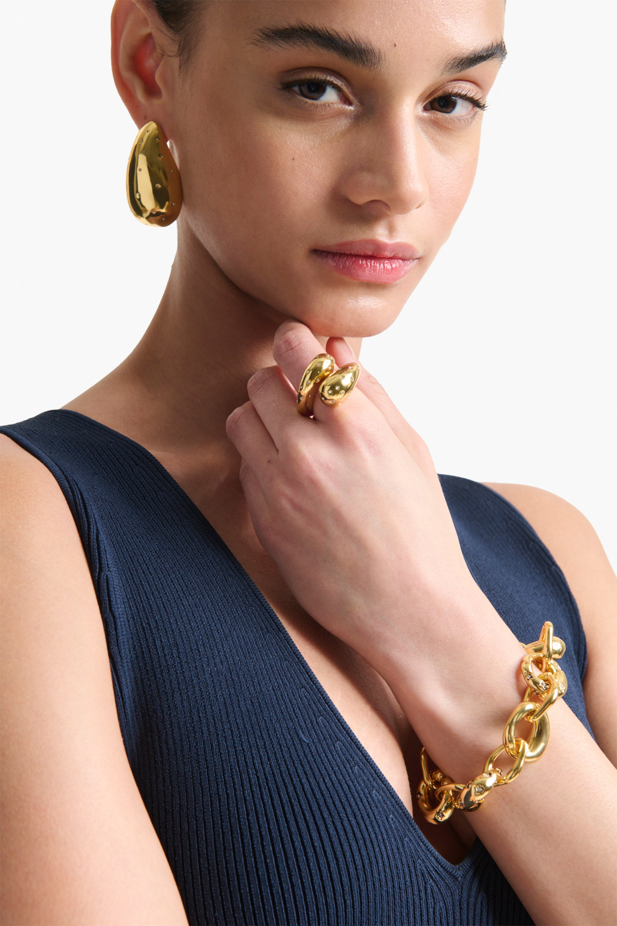 OVERSIZED DROP EARRING - 2
