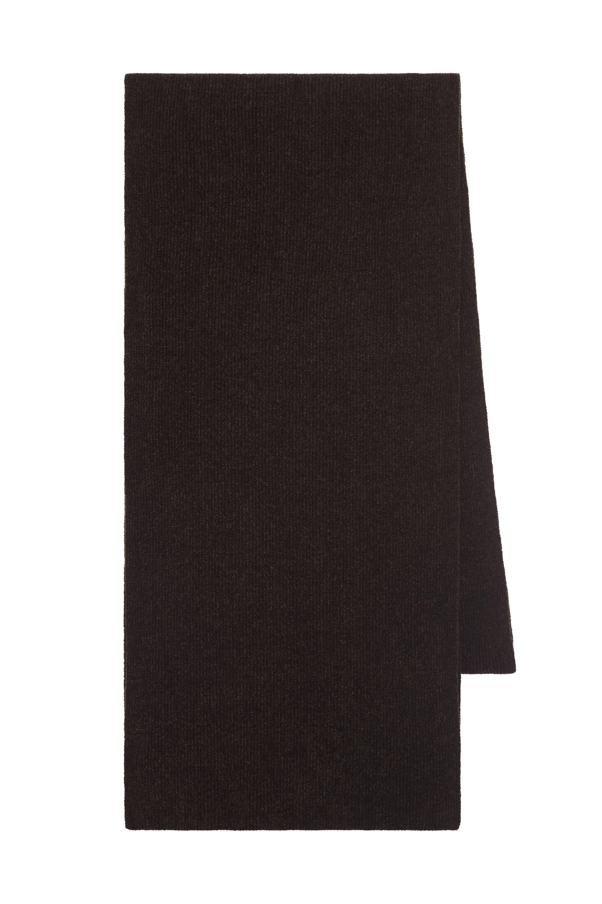 Solus Knit Scarf in Chocolate Silk - 1