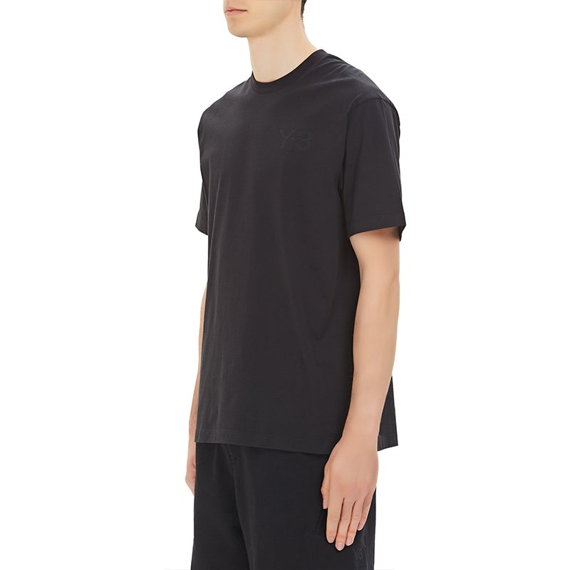 Men's Y-3 Solid Color Casual Short Sleeve Black FN3358 - 5