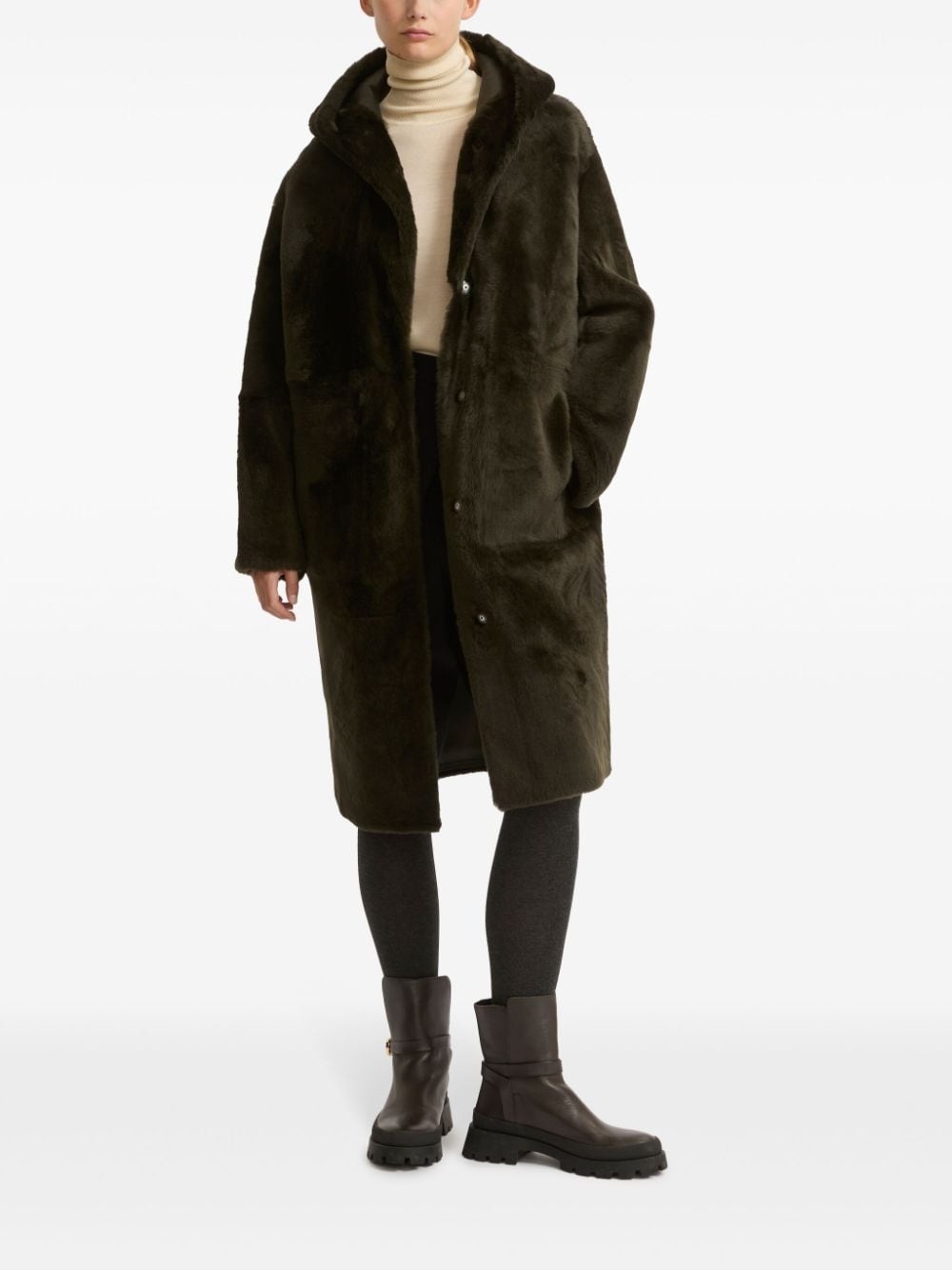 shearling coat - 2