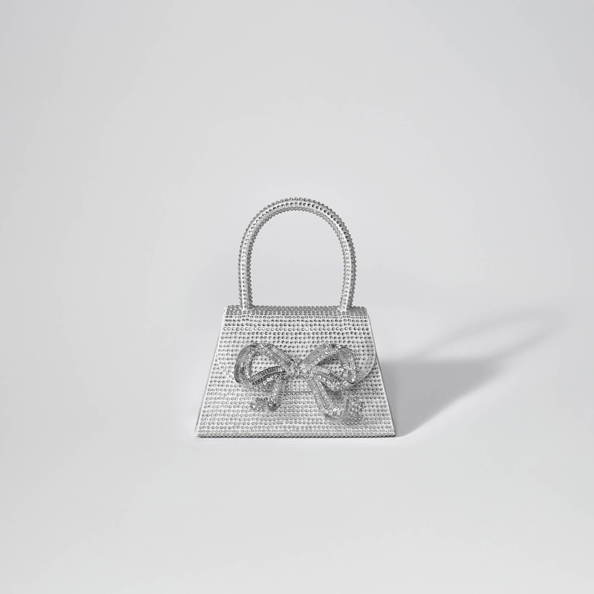 The Bow Micro in Silver Rhinestone - 1