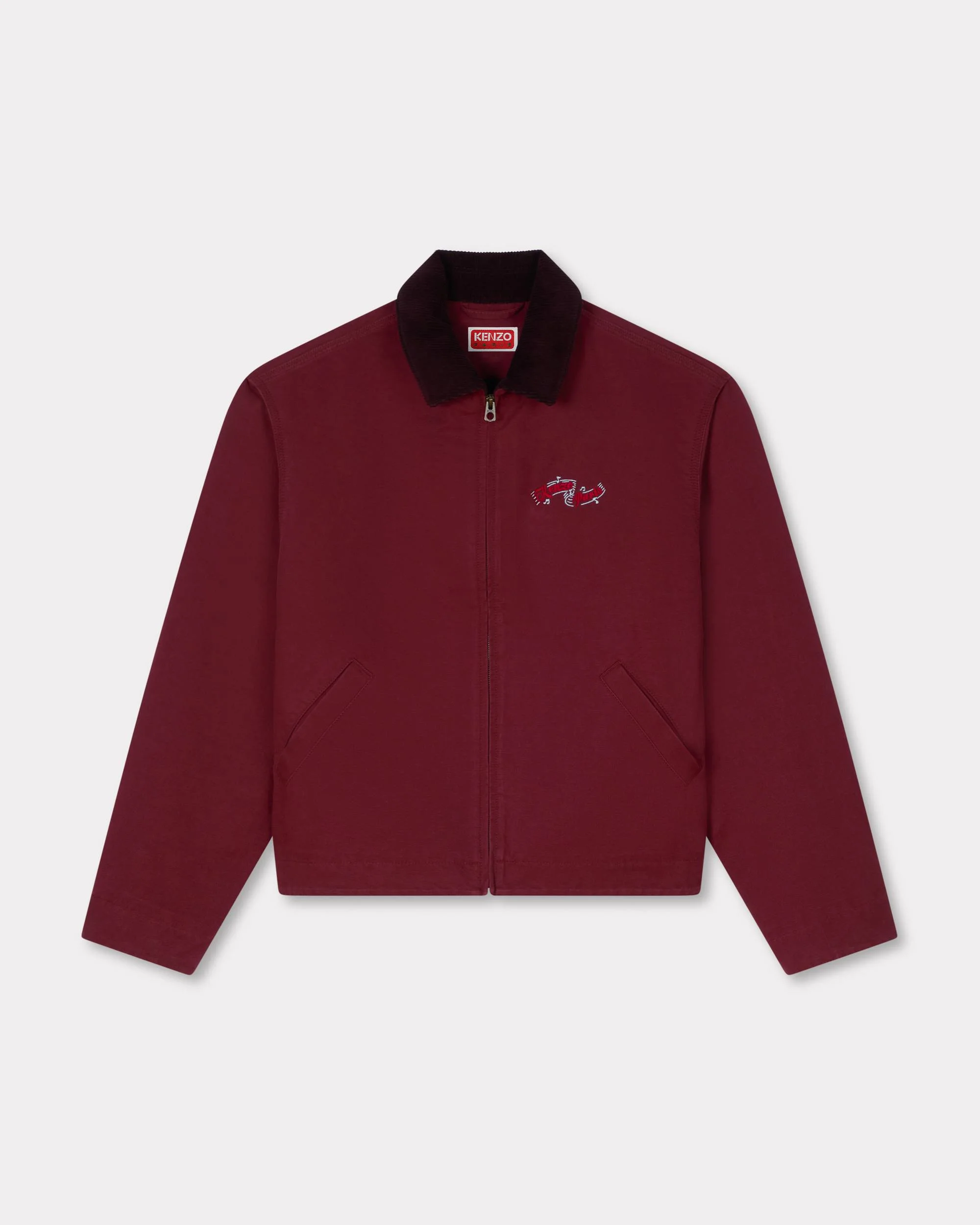 'KENZO Winter Holidays' embroidered utility jacket in cotton - 1