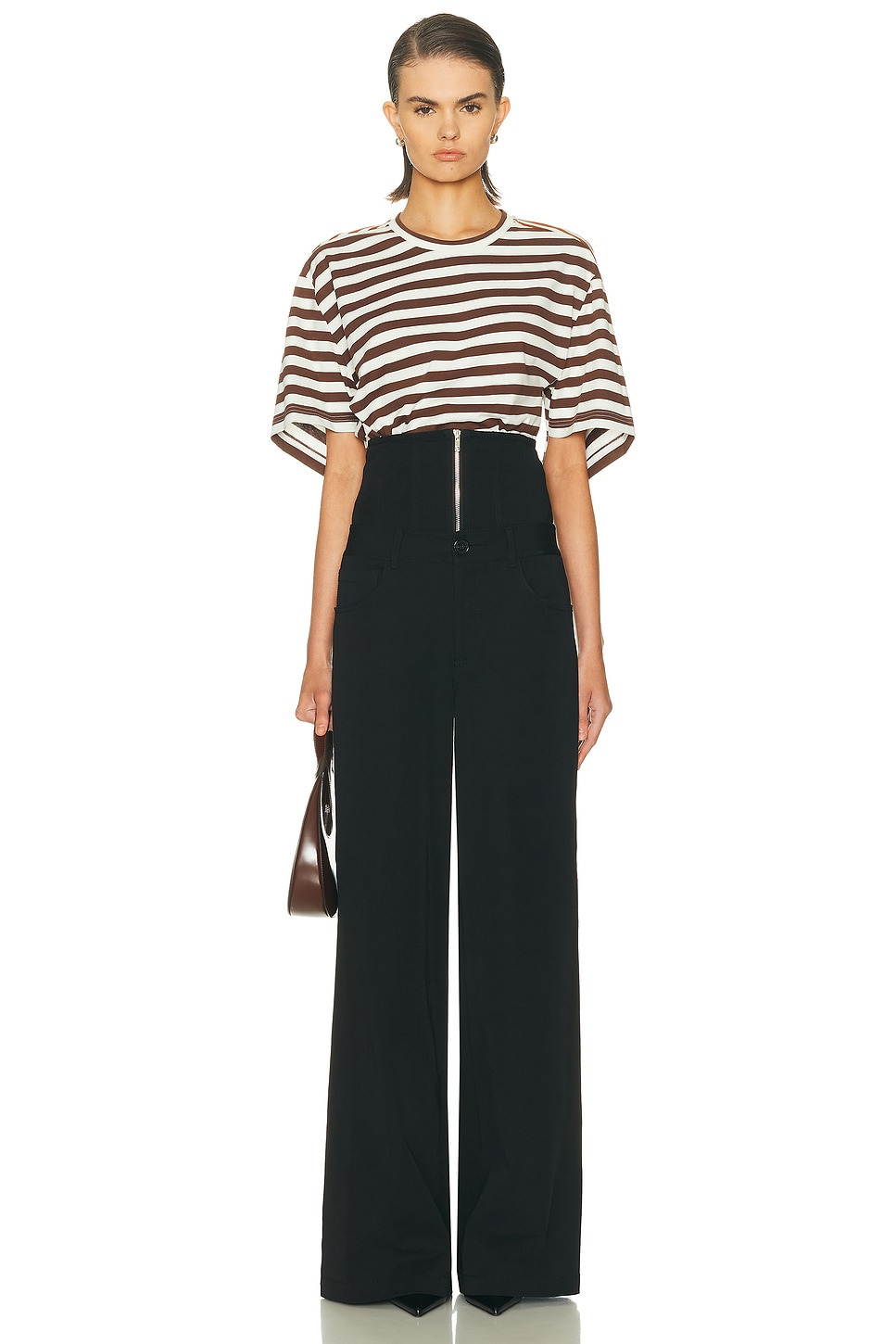 Corseted Wide Leg Trouser - 5
