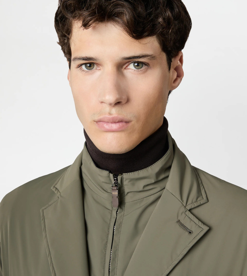JACKET IN TECHNICAL FABRIC - GREEN 2