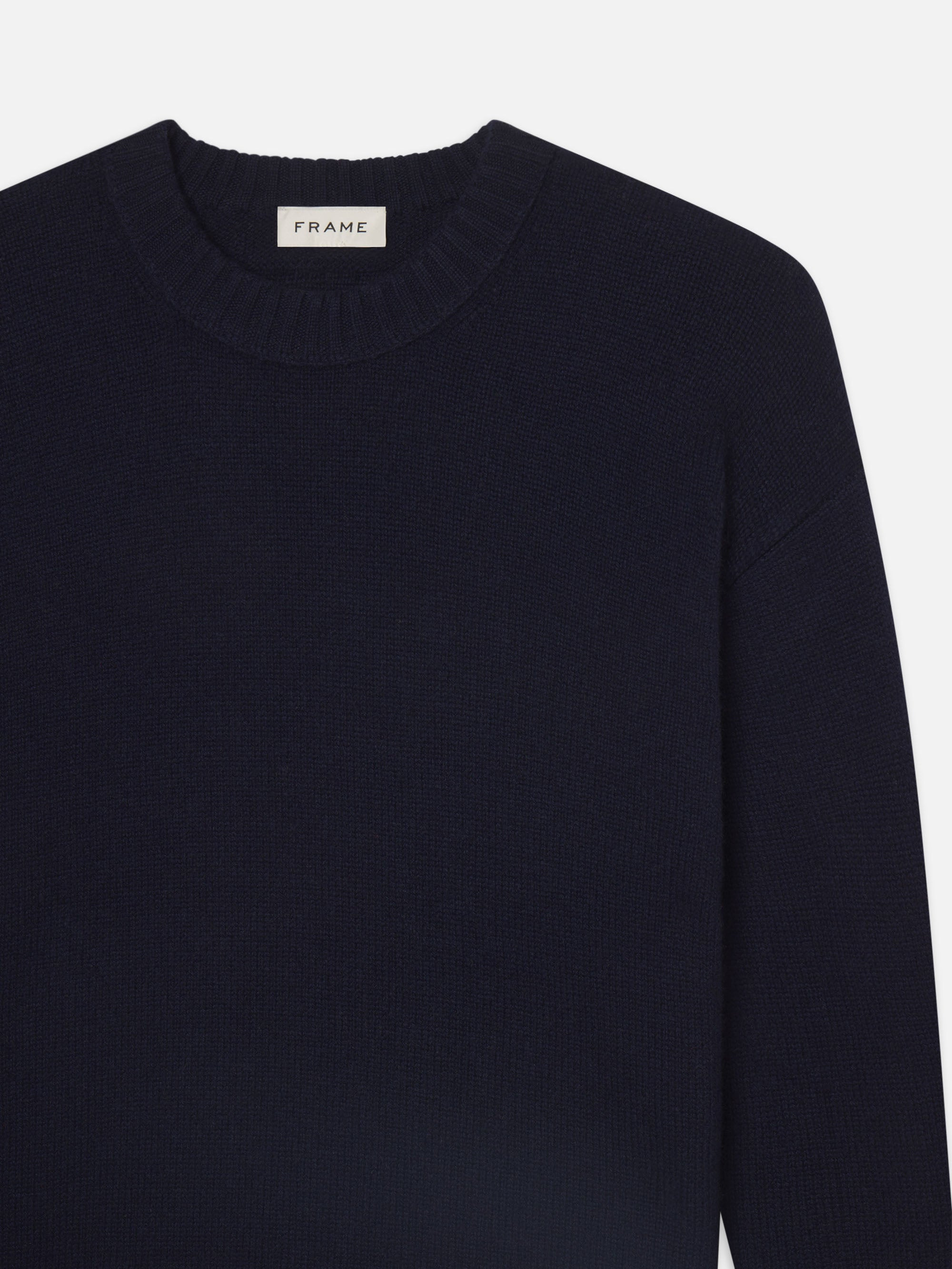 The Cashmere Crewneck Sweater in Navy - 3