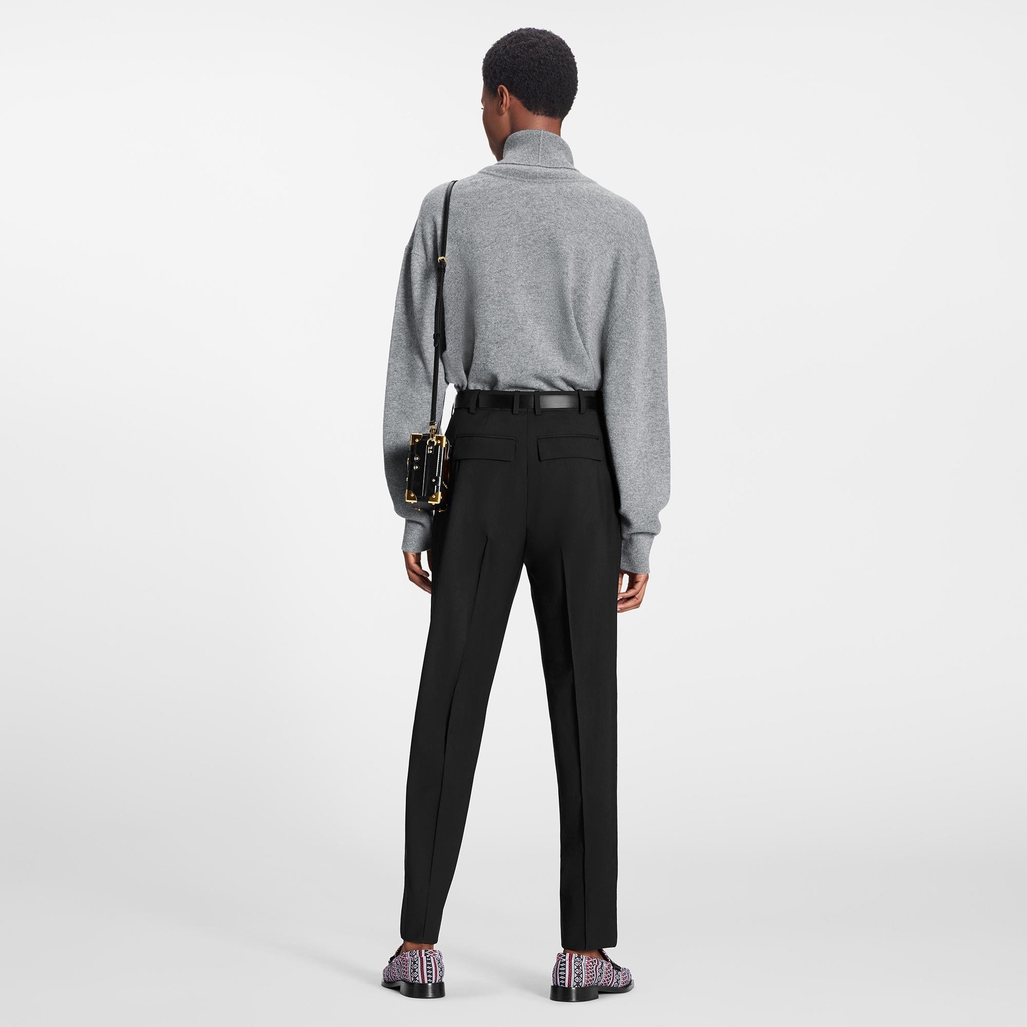 Fluid Wool Tailored Pants - 3