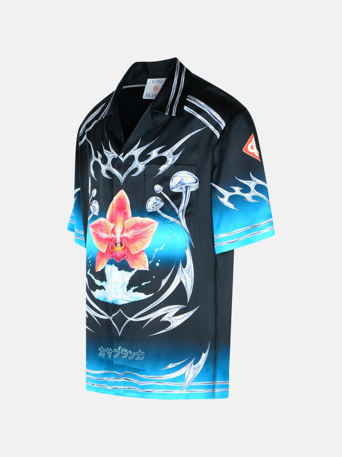 BLACK SILK SHIRT - 2