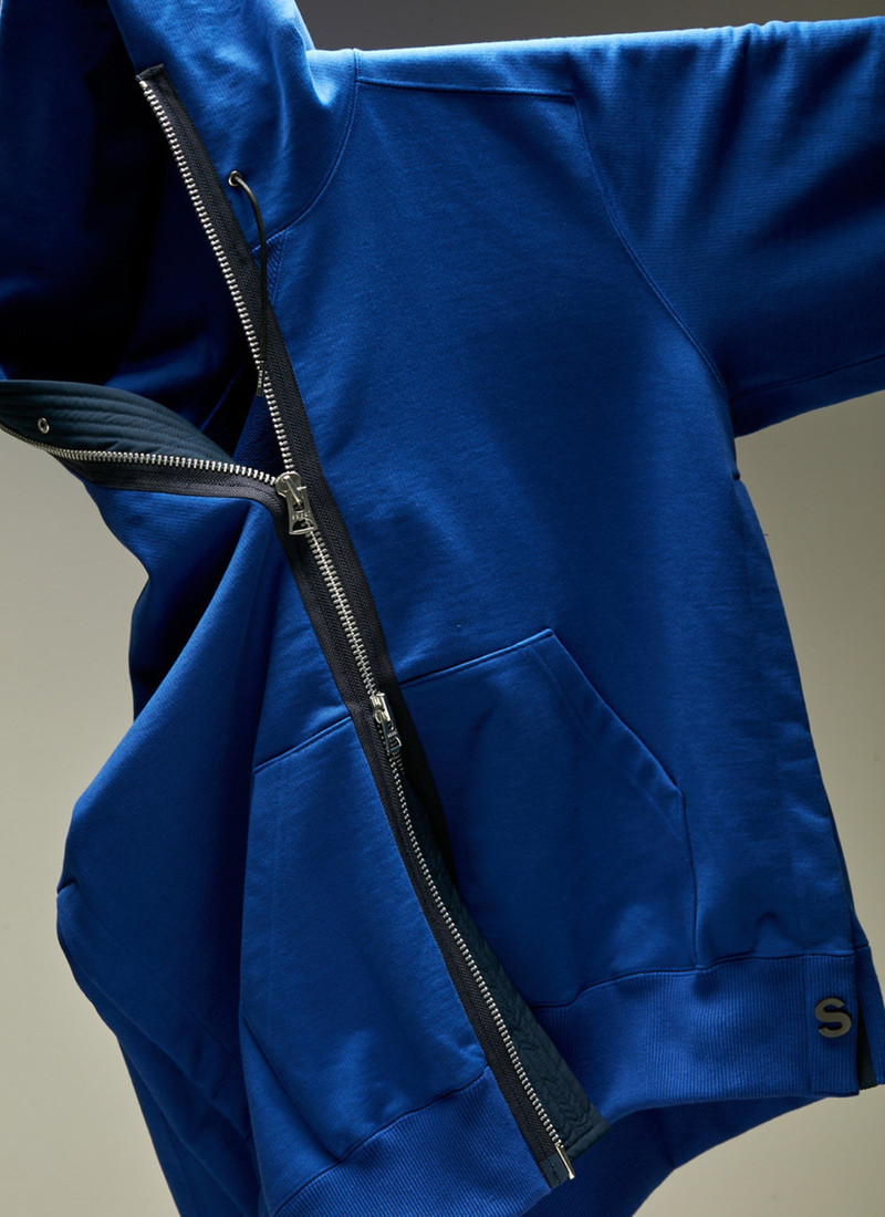 sacai s Sweat Jersey Hoodie outlook