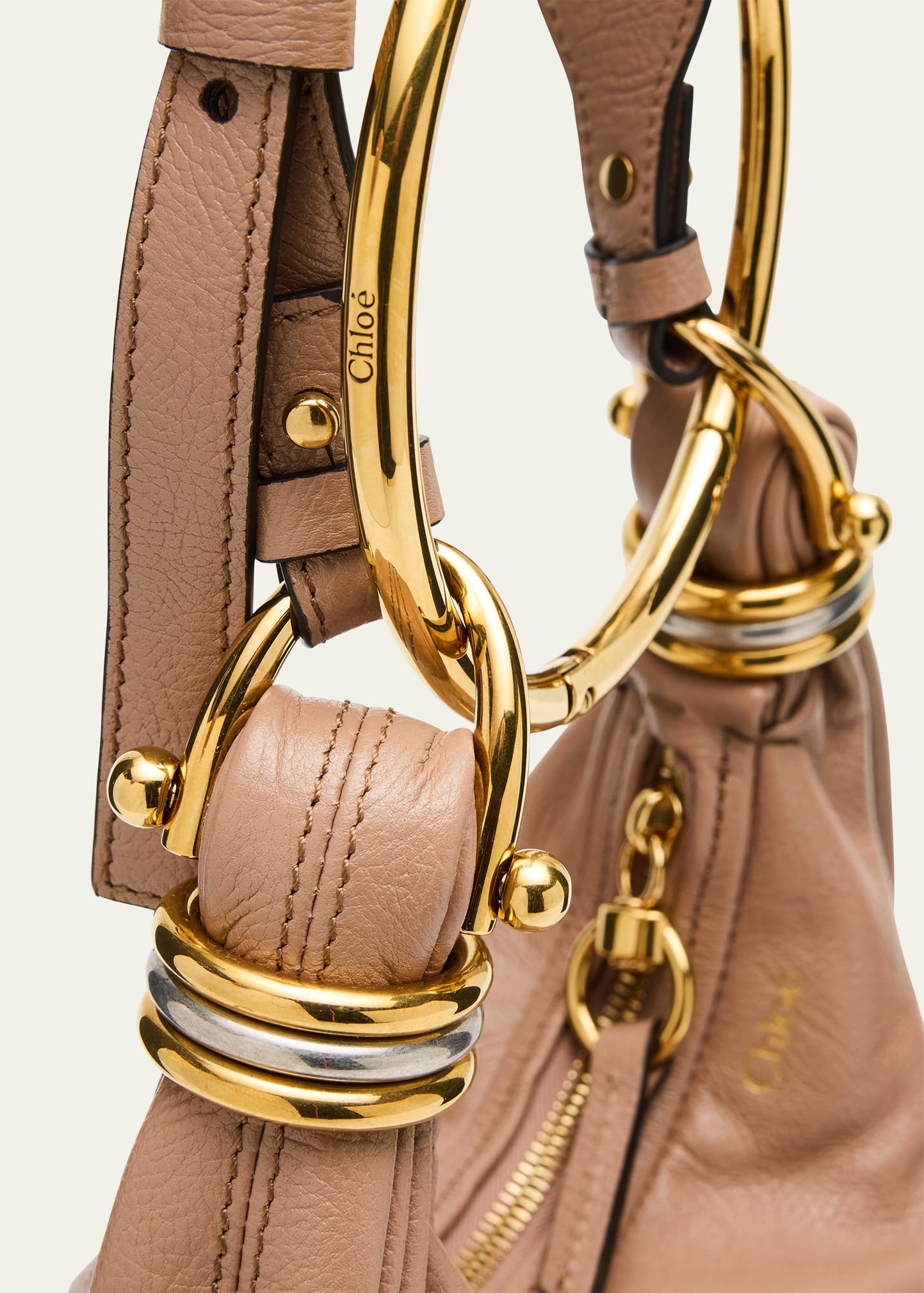 Mini Bracelet Grained Leather Crossbody Bag - 5
