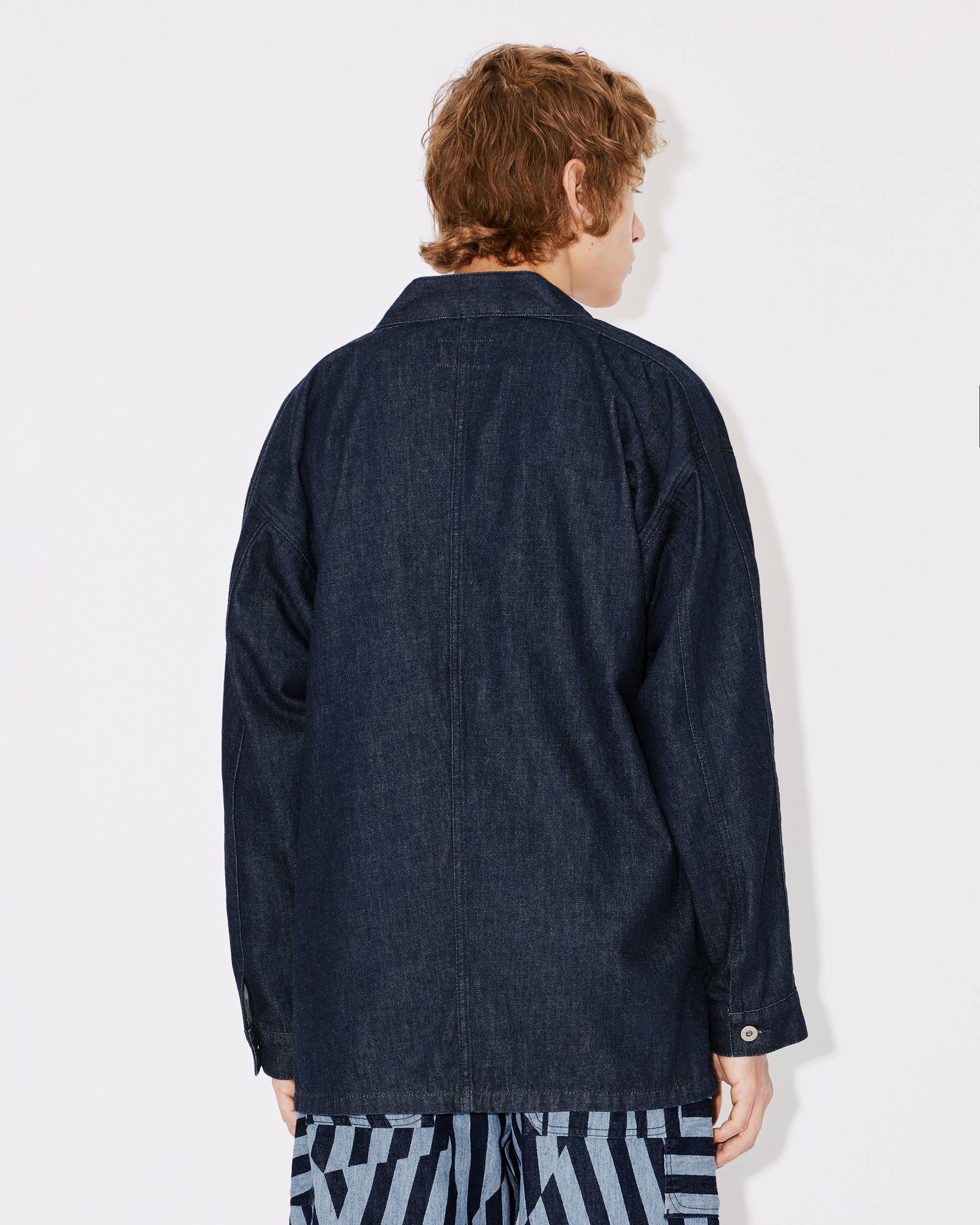 'BOKE FLOWER' Crest denim kimono jacket - 4